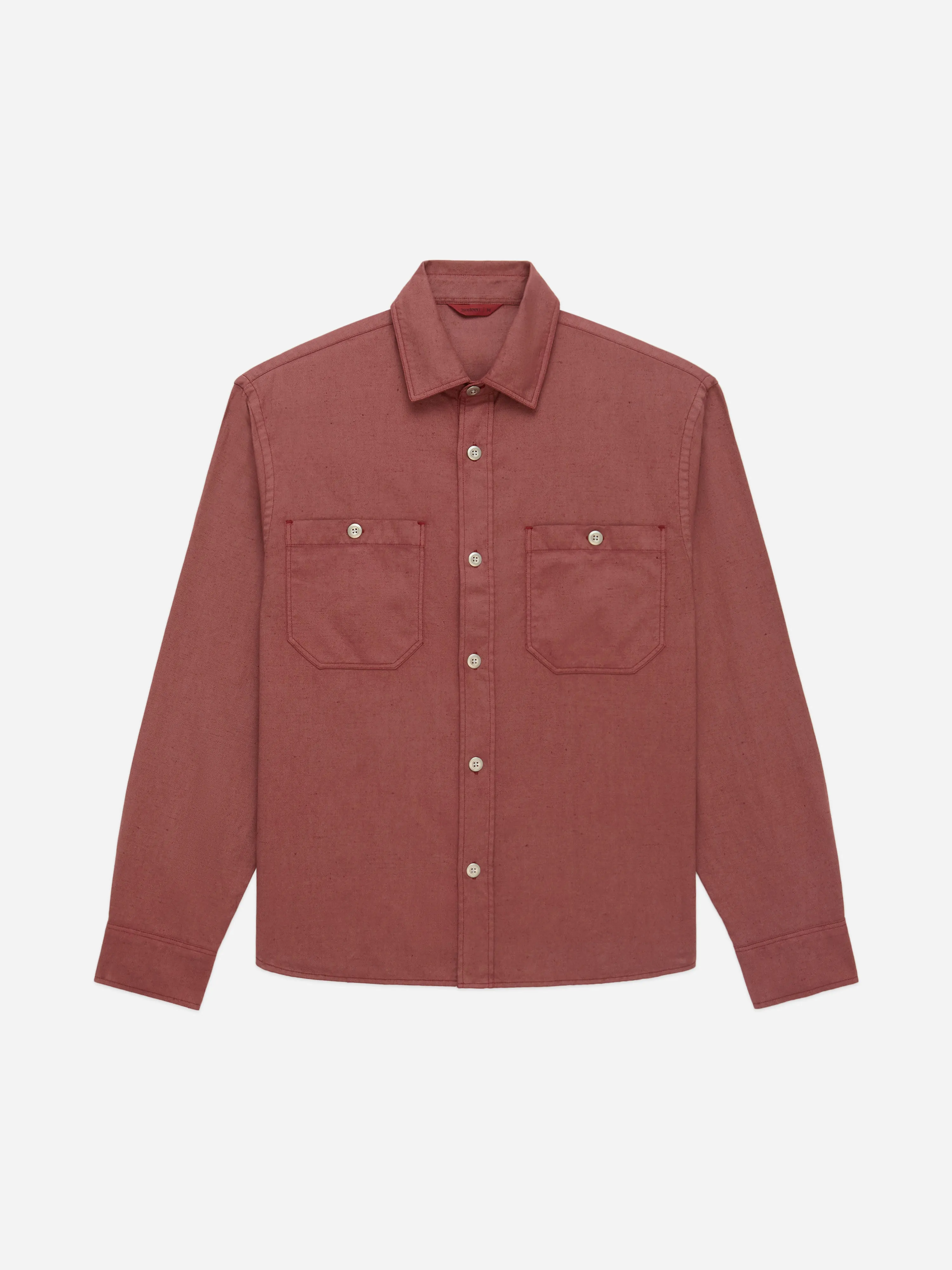 Utility Overshirt ~ Brick Overdye Canvas sold by 3sixteen product image thumbnail 5