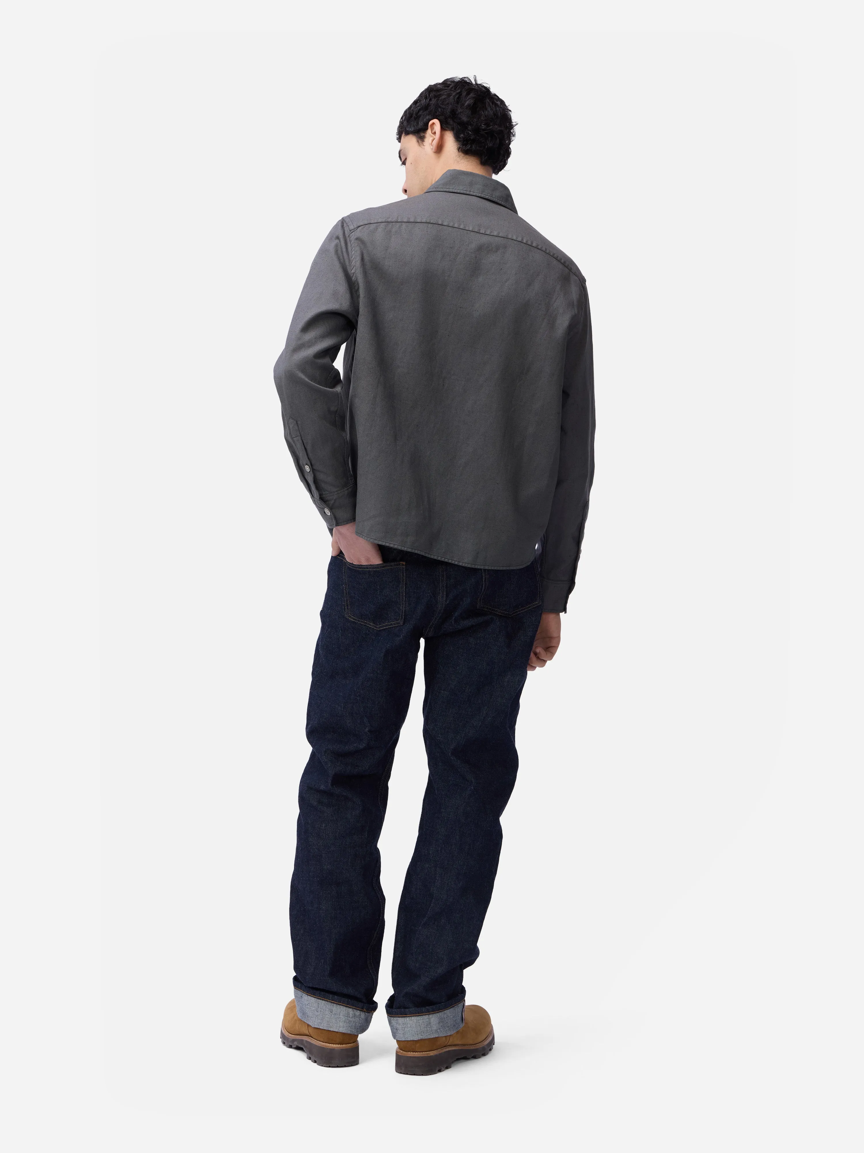 Utility Overshirt ~ Pavement Overdye Canvas sold by 3sixteen product image thumbnail 2