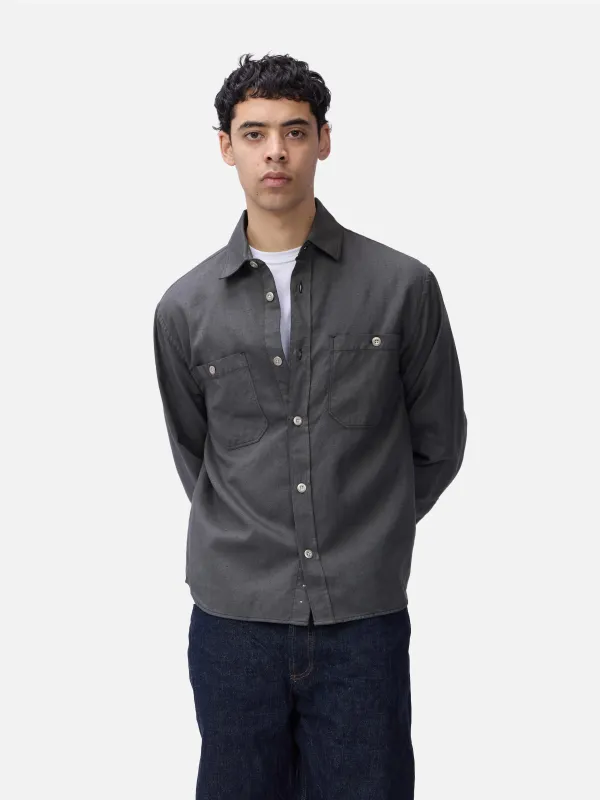 Utility Overshirt ~ Pavement Overdye Canvas made by 3sixteen