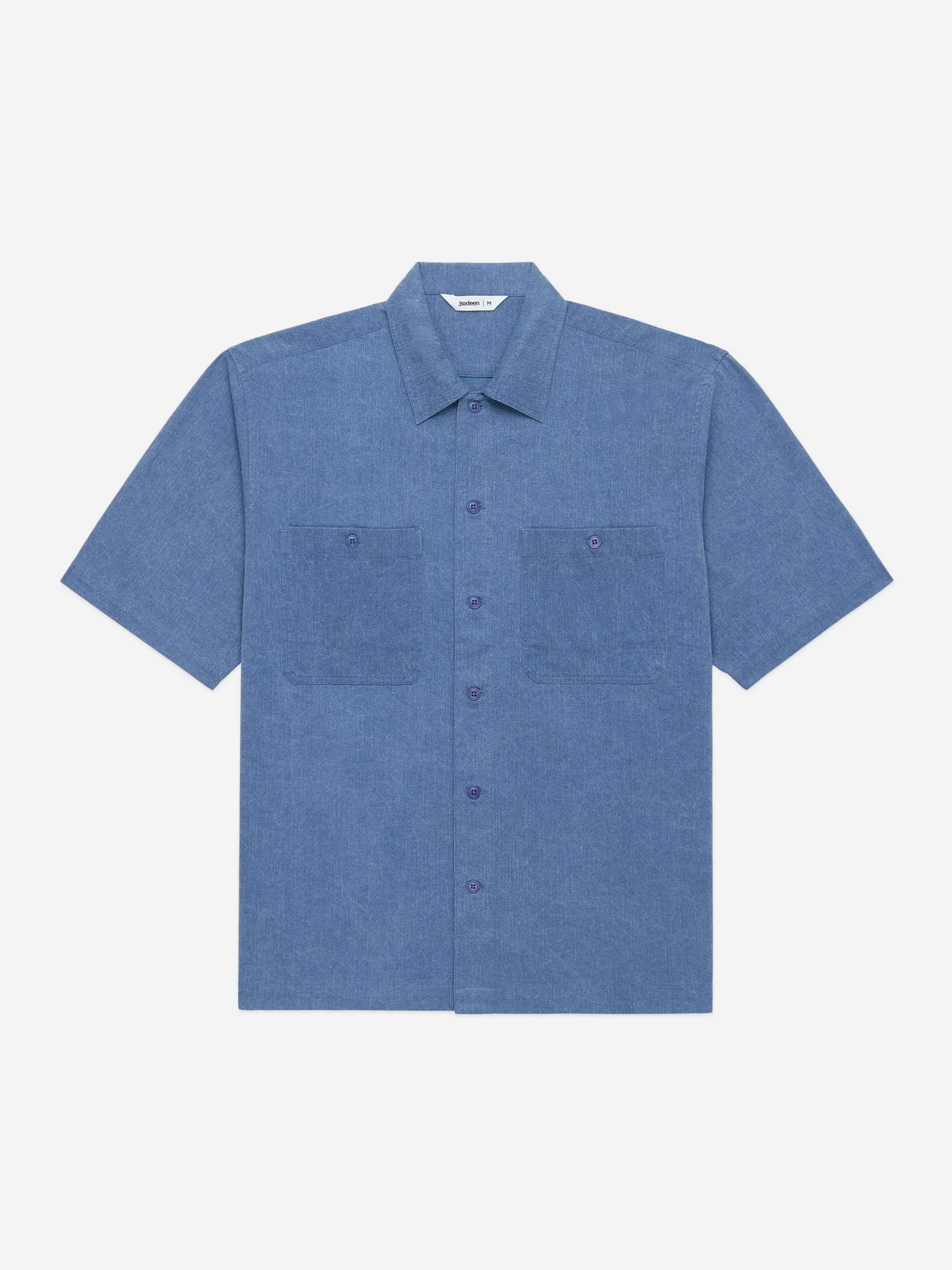 Short Sleeve Workshirt ~ Blue Pigment Dye sold by 3sixteen product image thumbnail 4