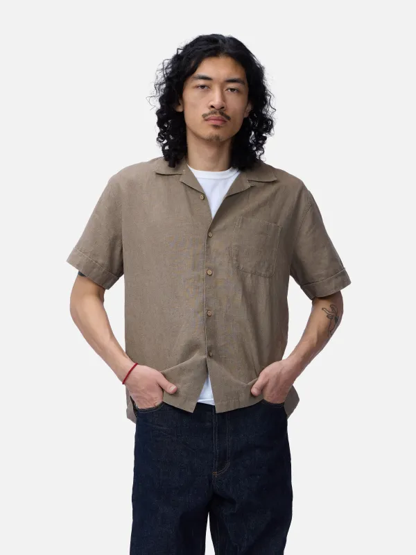 Vacation Shirt ~ Almond Linen made by 3sixteen