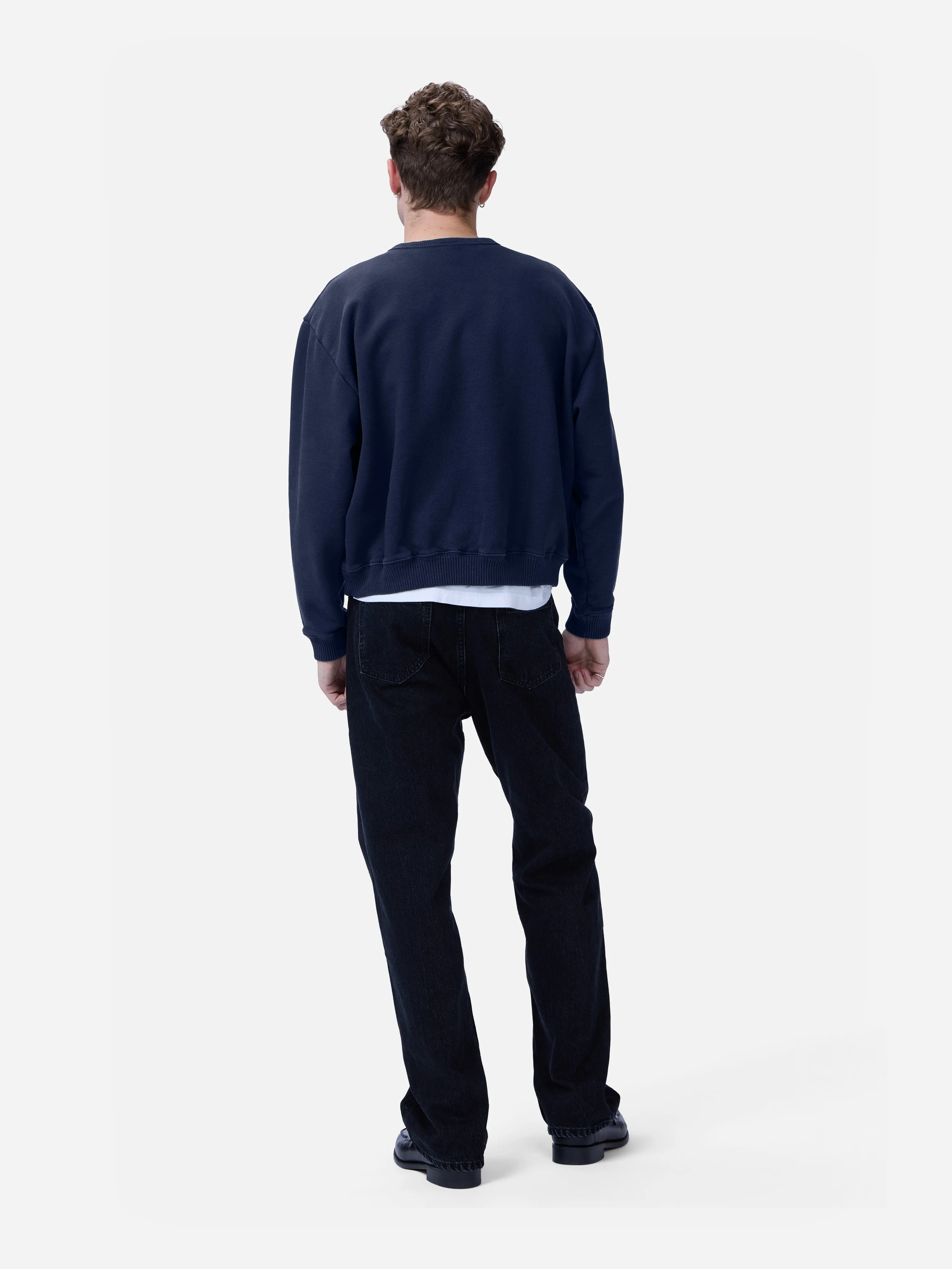 Ultraweight Crewneck ~ Shadow Navy sold by 3sixteen product image thumbnail 3