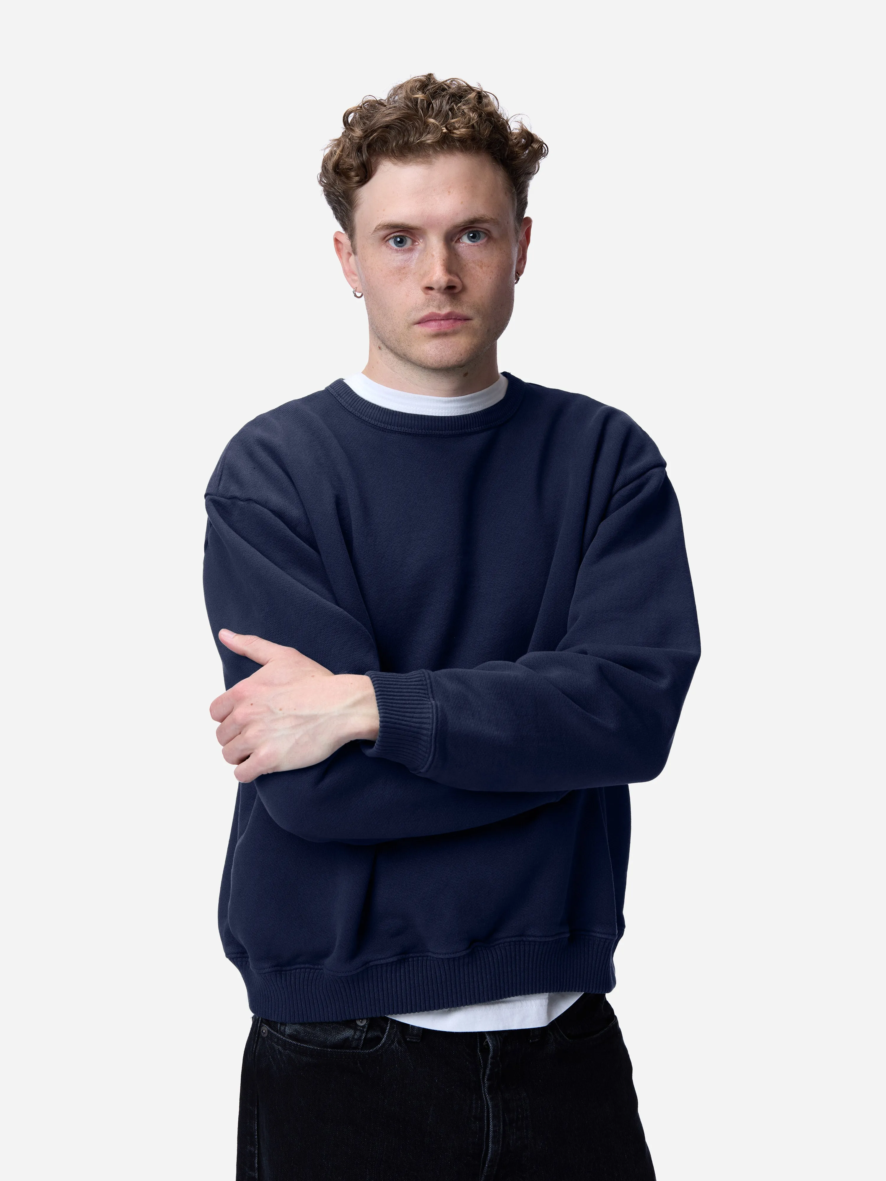 Ultraweight Crewneck ~ Shadow Navy sold by 3sixteen product image thumbnail 2
