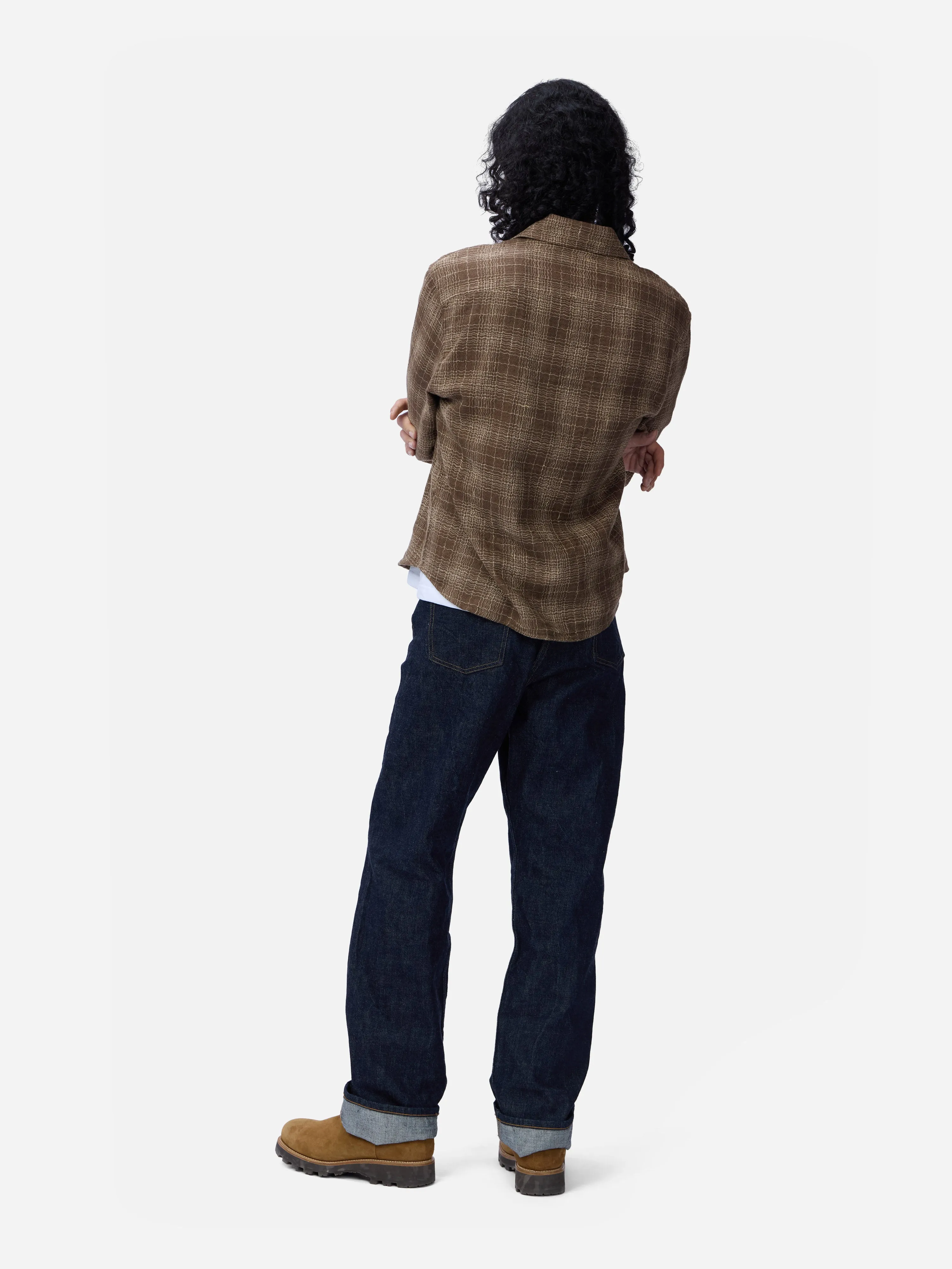 Utility Shirt ~ Drab Wavy Check sold by 3sixteen product image thumbnail 2