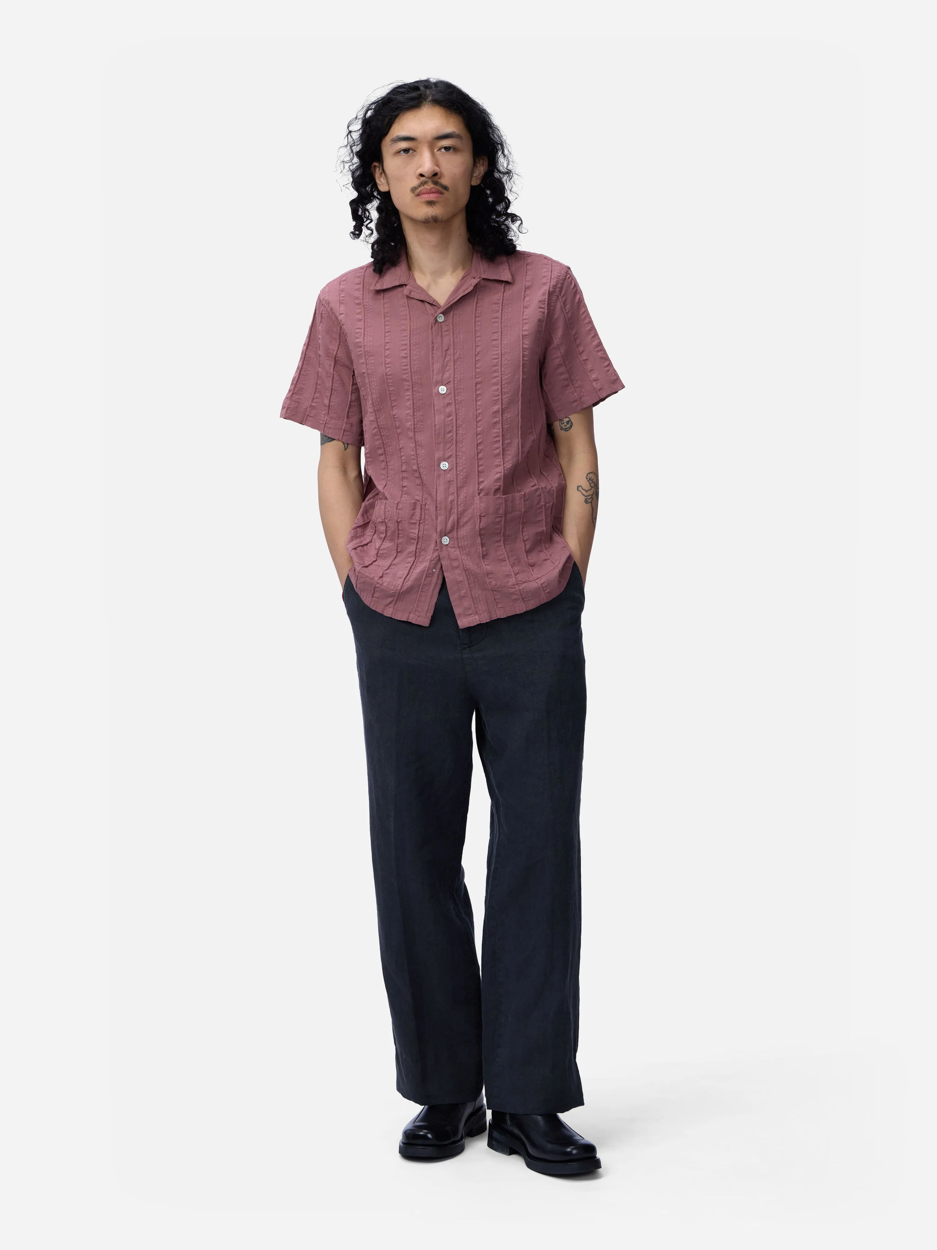Cabana Shirt ~ Brick Rope Stripe sold by 3sixteen product image thumbnail 3