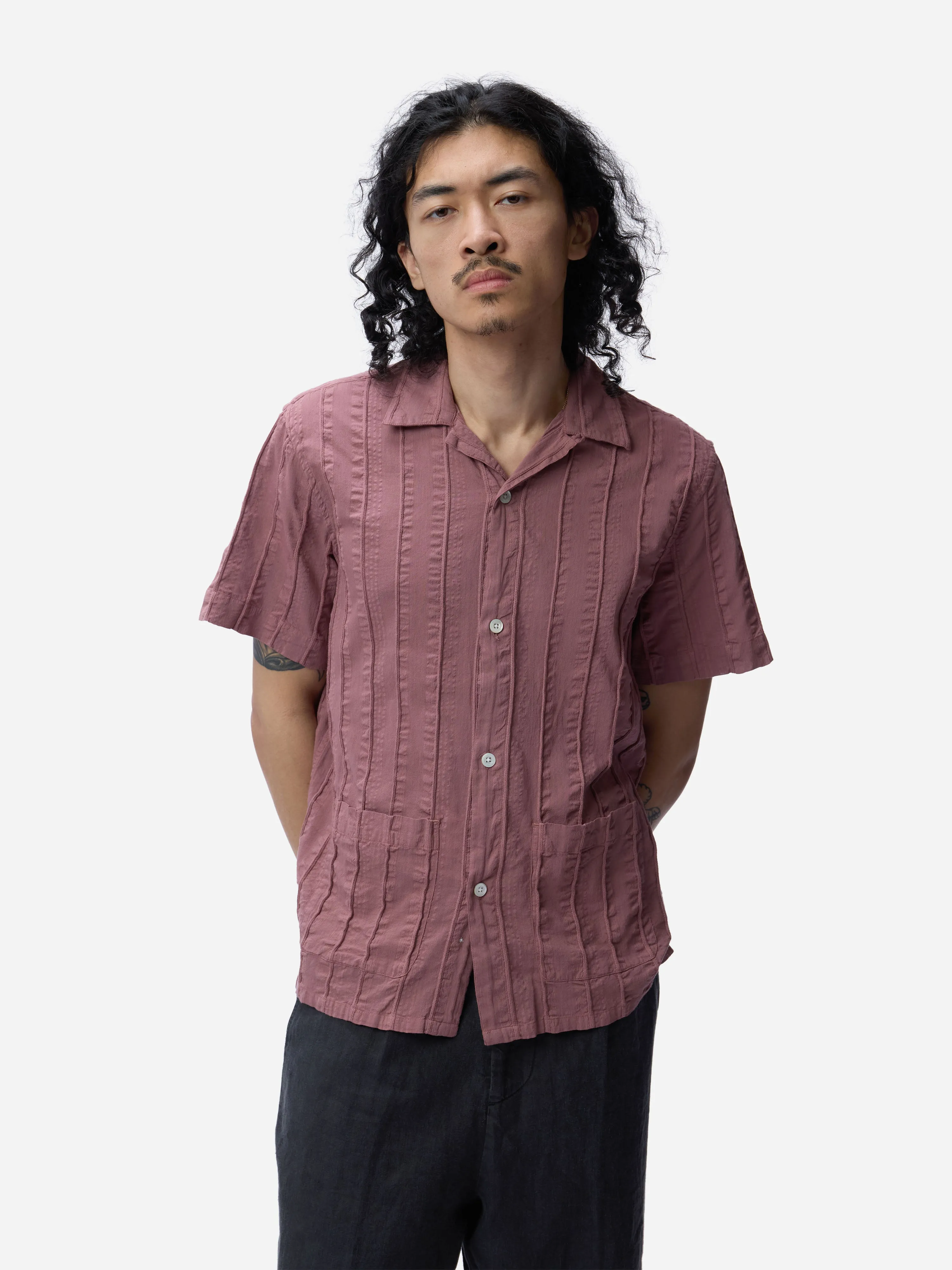 Cabana Shirt ~ Brick Rope Stripe sold by 3sixteen product image thumbnail 4