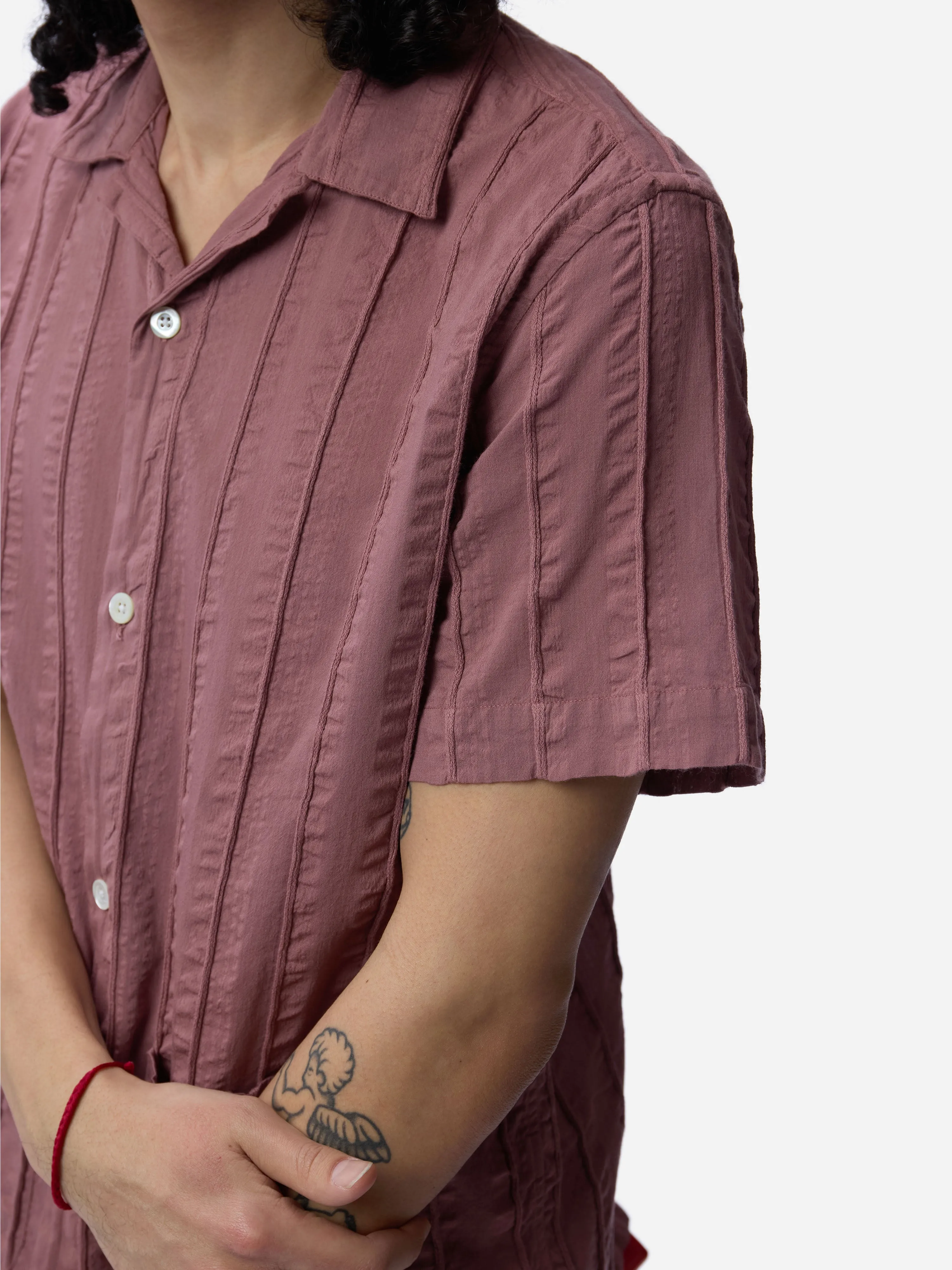 Cabana Shirt ~ Brick Rope Stripe sold by 3sixteen product image thumbnail 5