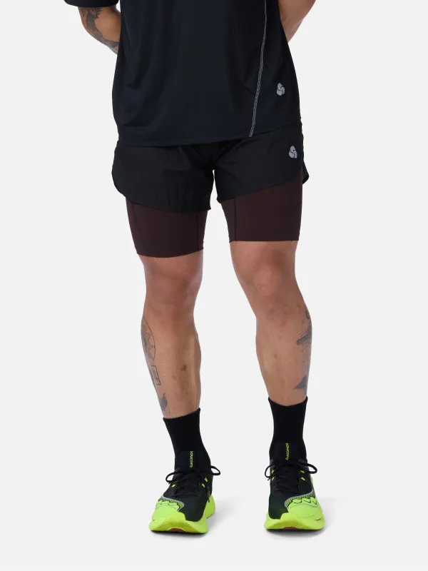 Pace Short ~ Black/ Brown made by 3sixteen