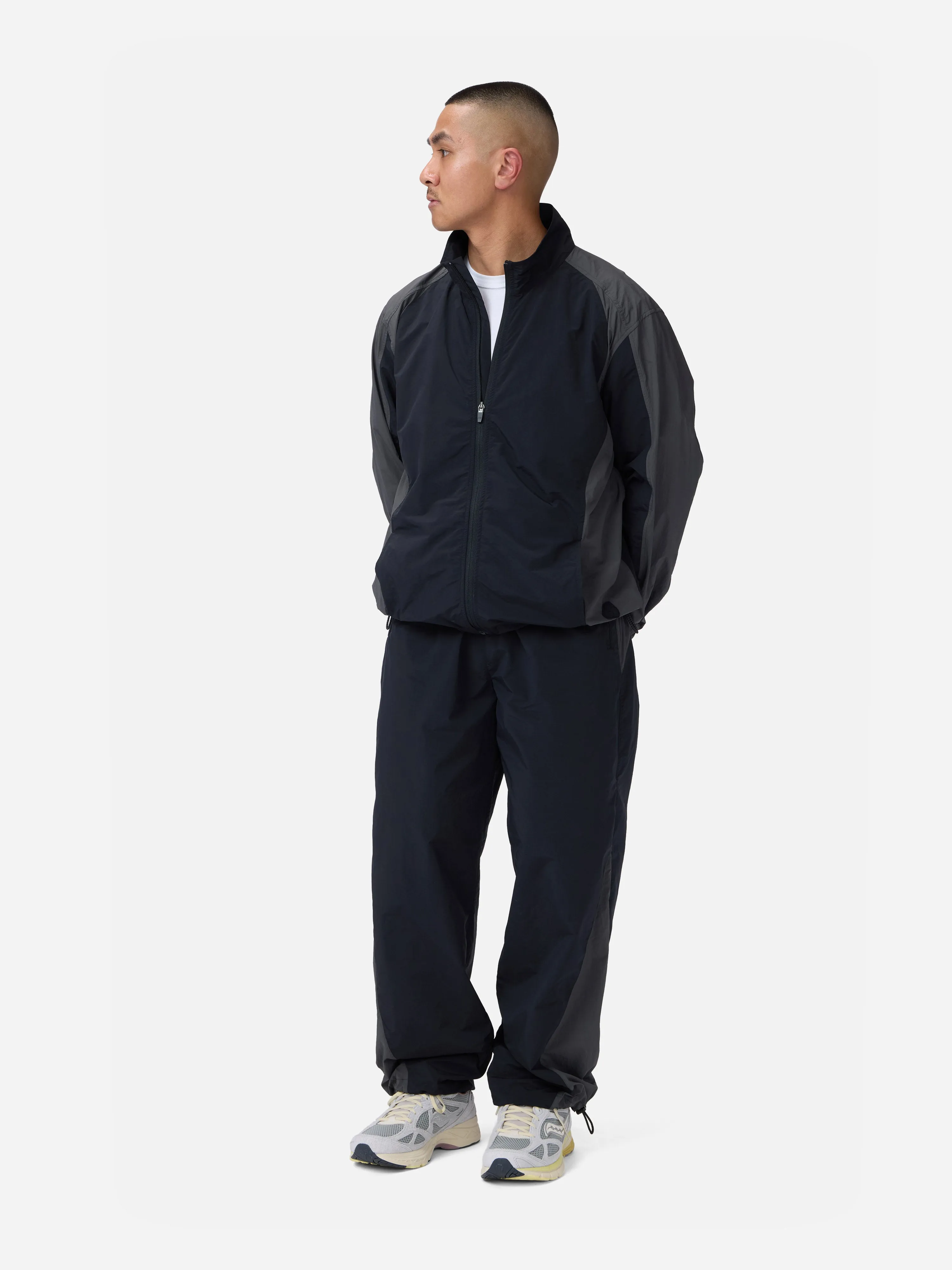 Track Jacket ~ Black/Grey sold by 3sixteen product image thumbnail 2