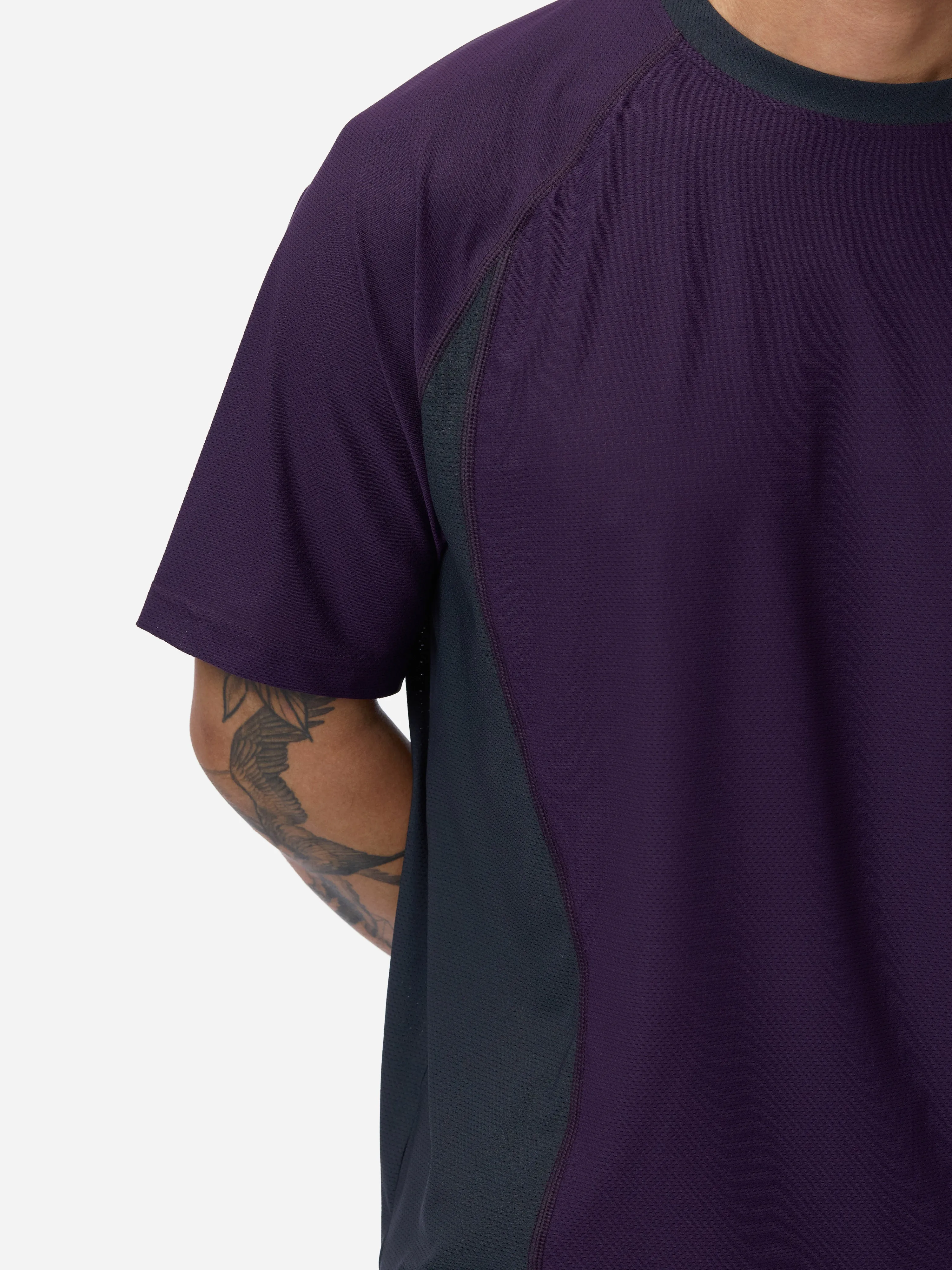 Track Tee ~ Purple/Grey sold by 3sixteen product image thumbnail 4