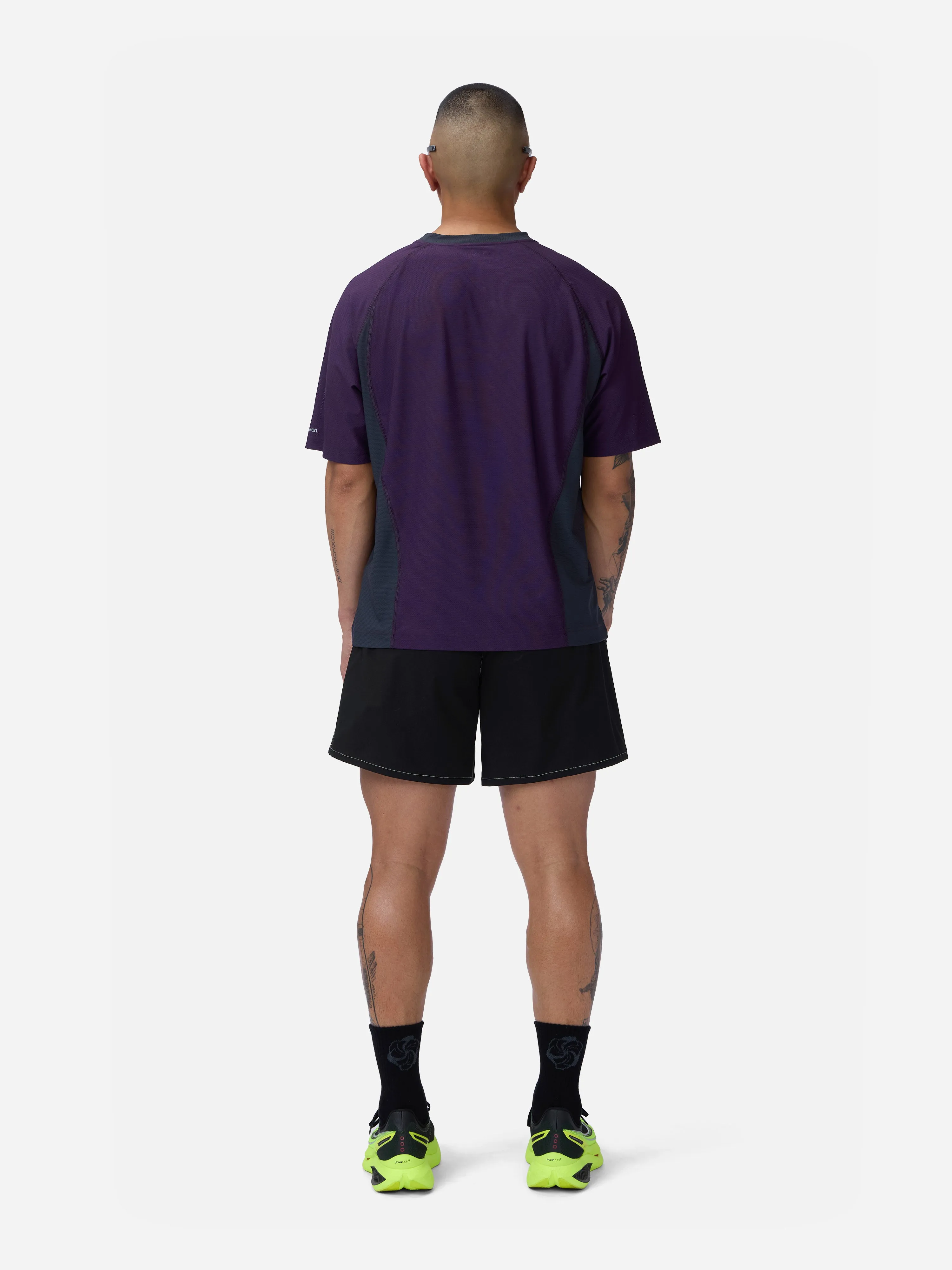 Track Tee ~ Purple/Grey sold by 3sixteen product image thumbnail 2