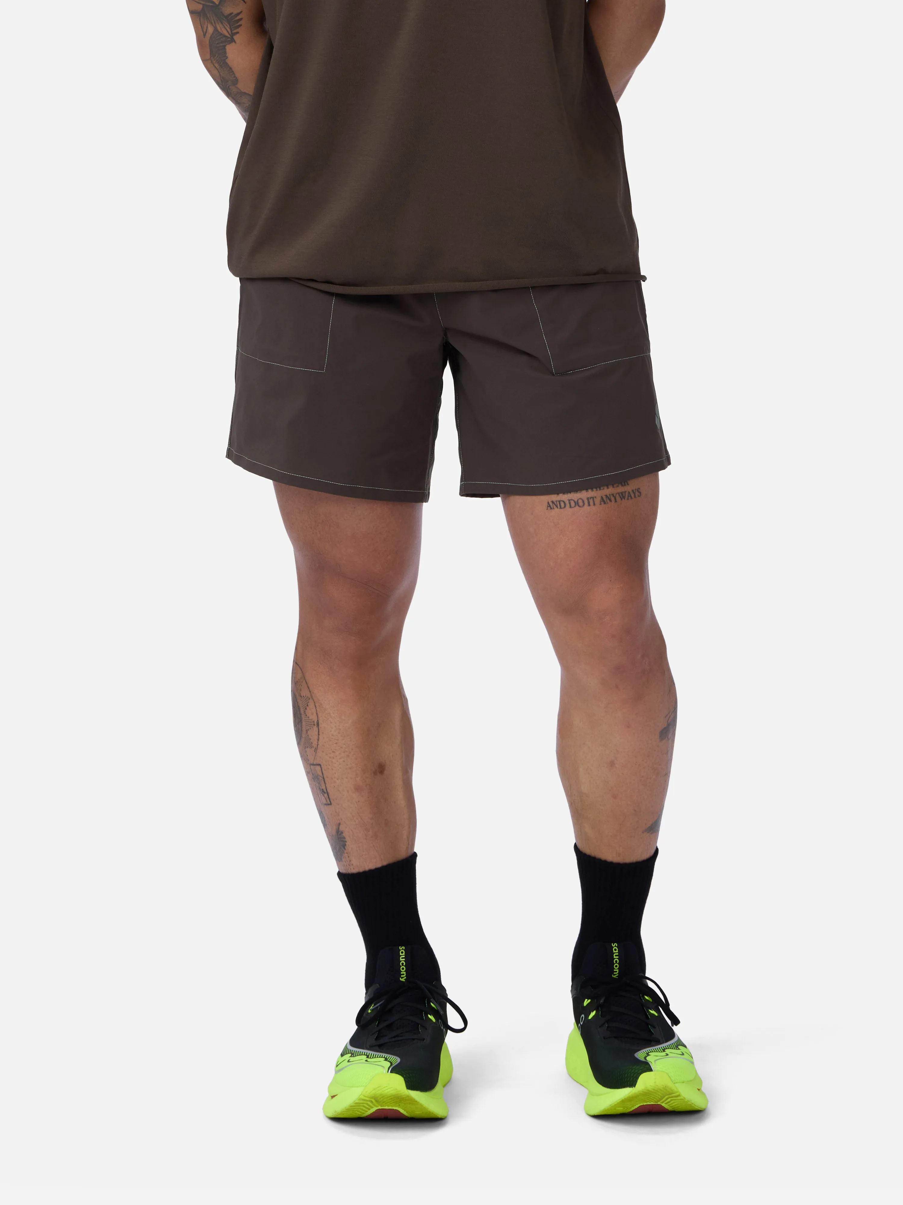 Training Short ~ Umber Reflective sold by 3sixteen