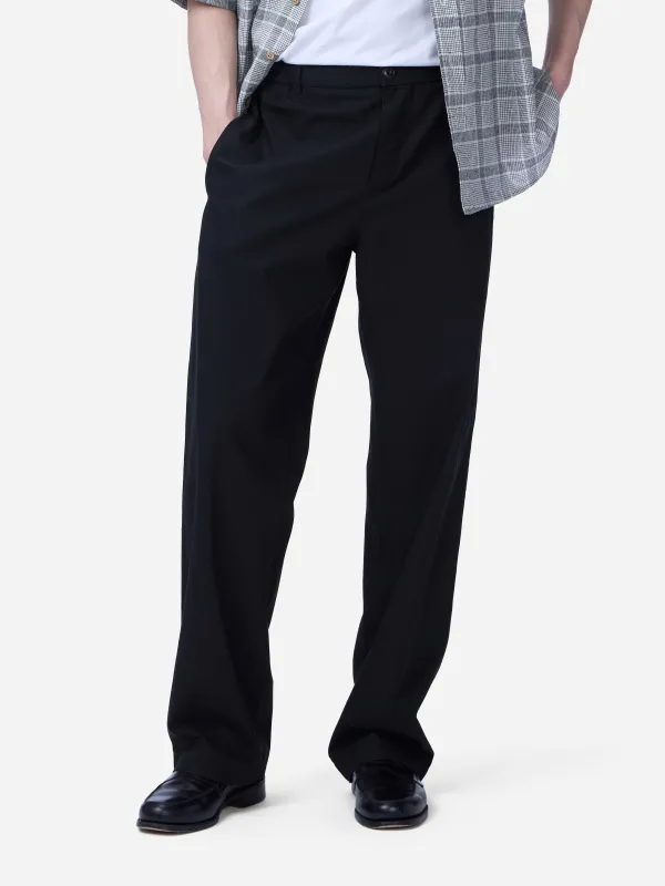 Harvest Pant ~ Black Cotton Gabardine made by 3sixteen
