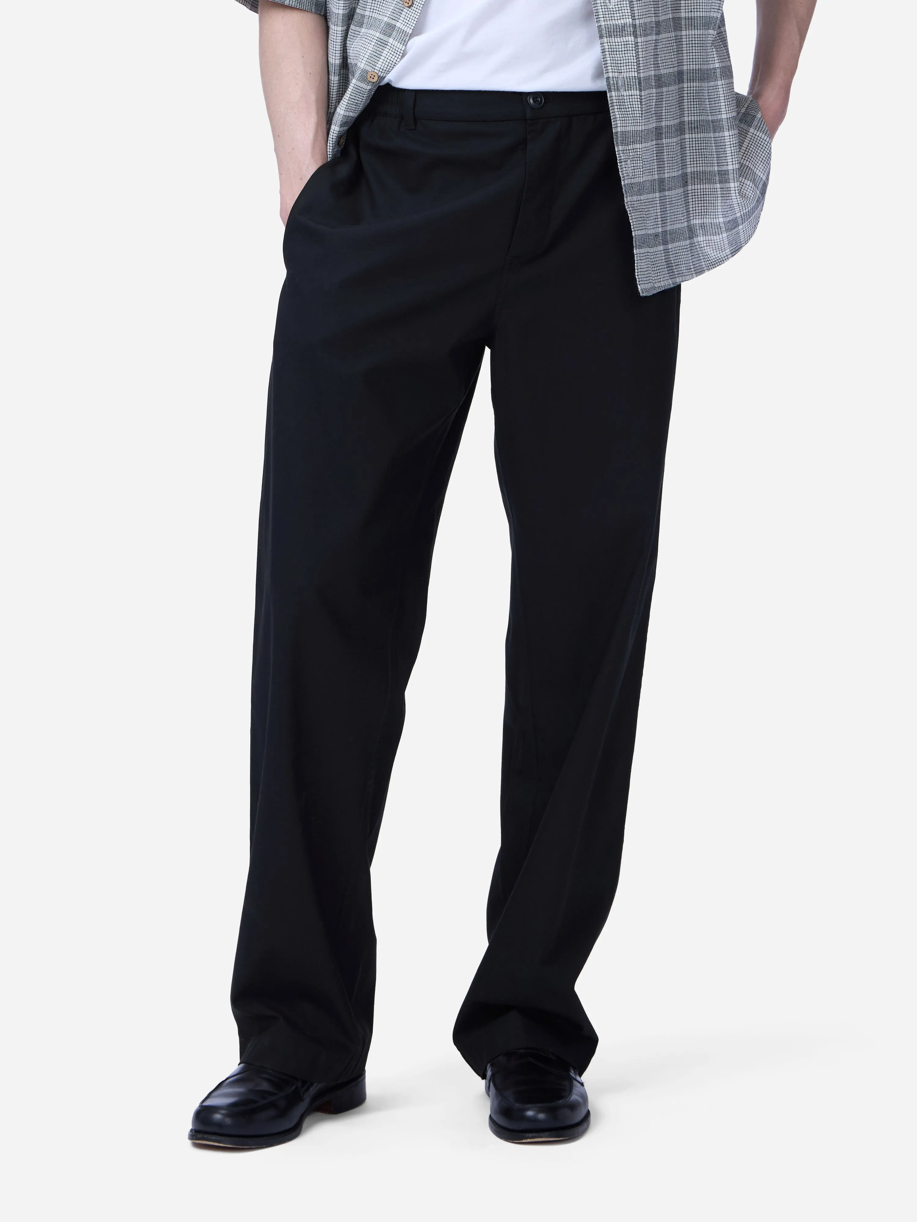 Harvest Pant ~ Black Cotton Gabardine sold by 3sixteen