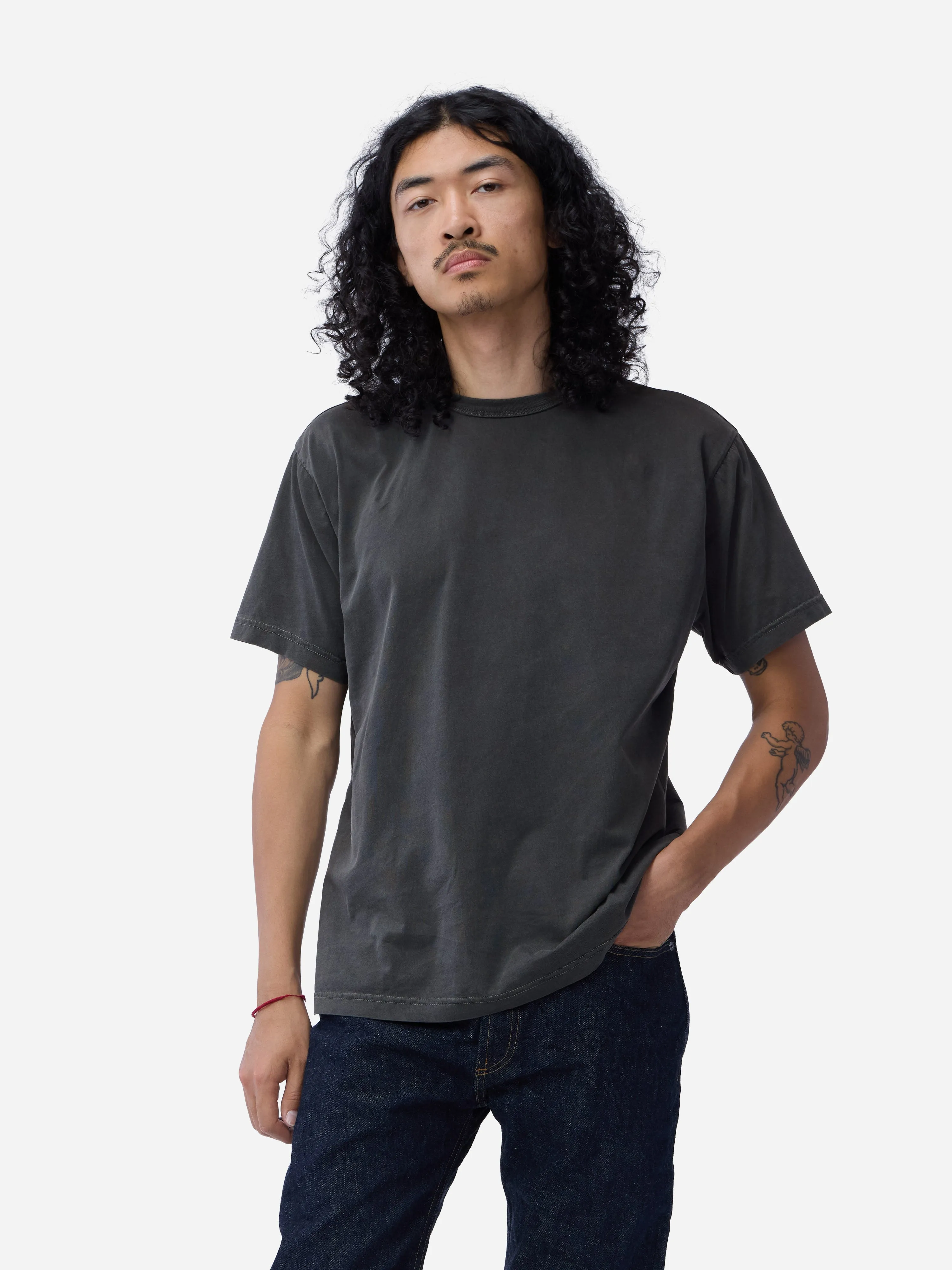 Garment Dyed Pima T-shirt ~ Smoke sold by 3sixteen product image thumbnail 5