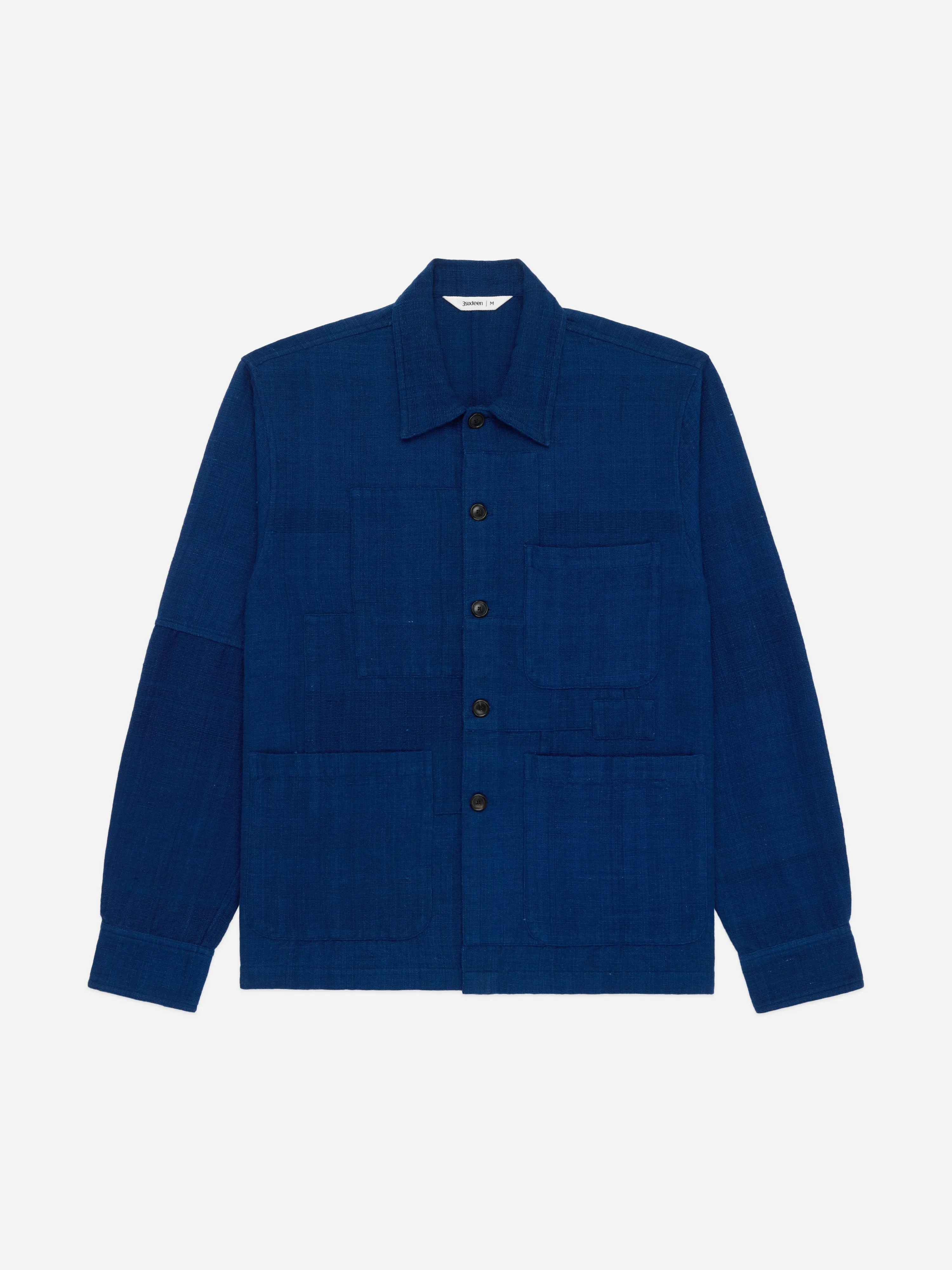 Shop Jacket ~ Indigo Patchwork Khadi sold by 3sixteen product image thumbnail 4
