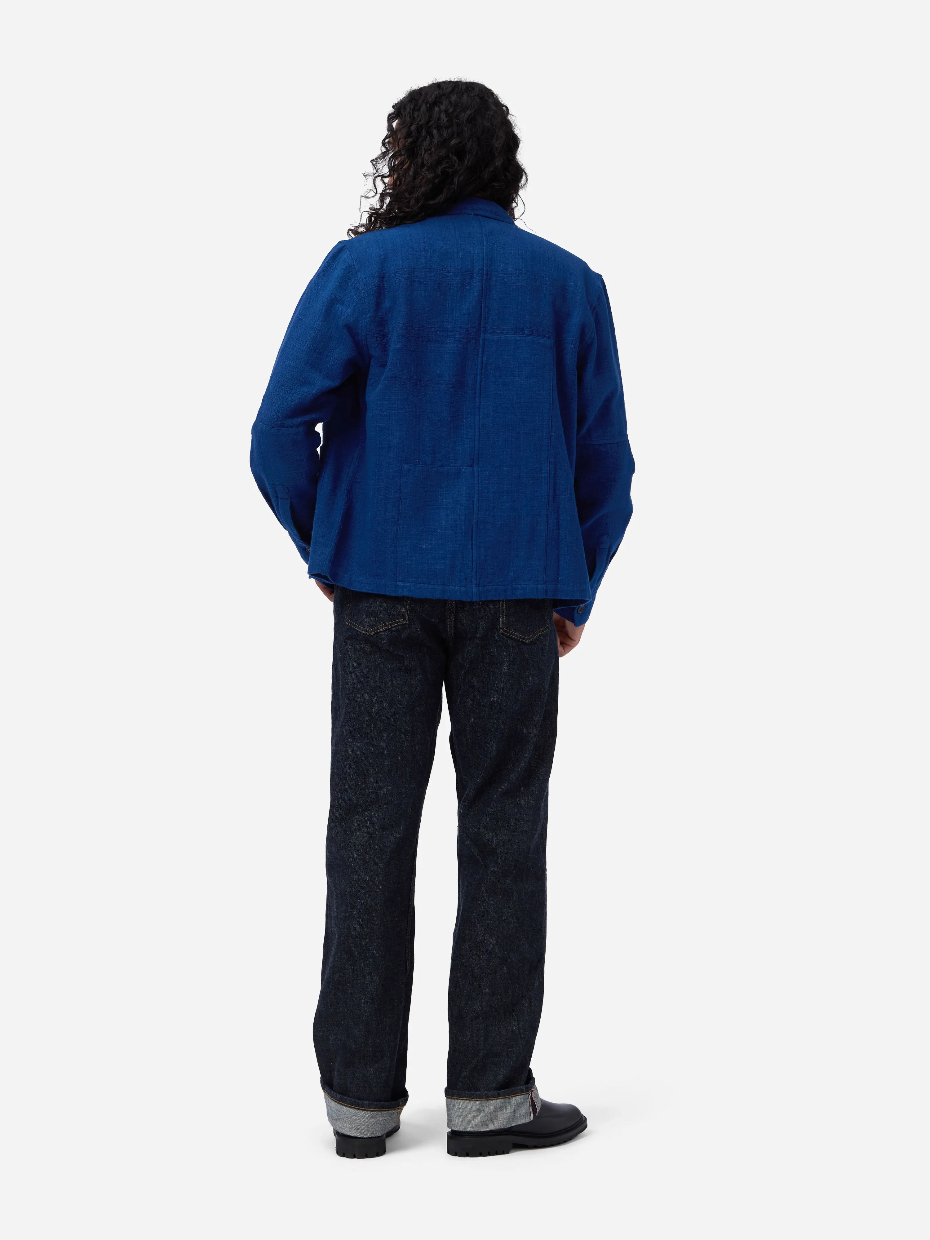 Shop Jacket ~ Indigo Patchwork Khadi sold by 3sixteen product image thumbnail 2
