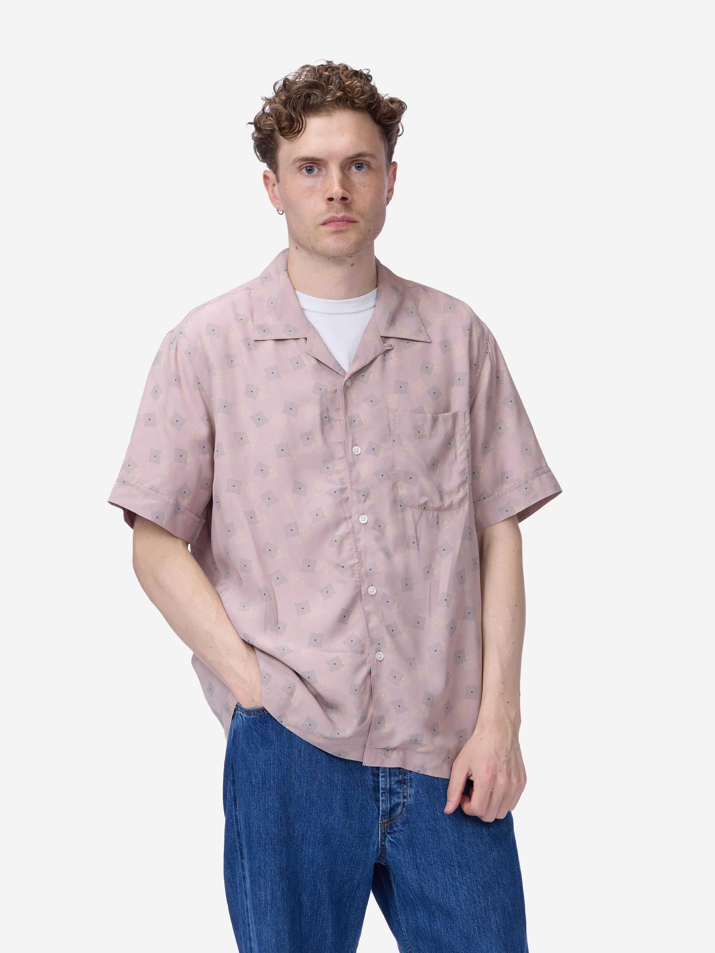 Vacation Shirt ~ Pink Rayon Cube sold by 3sixteen product image thumbnail 4