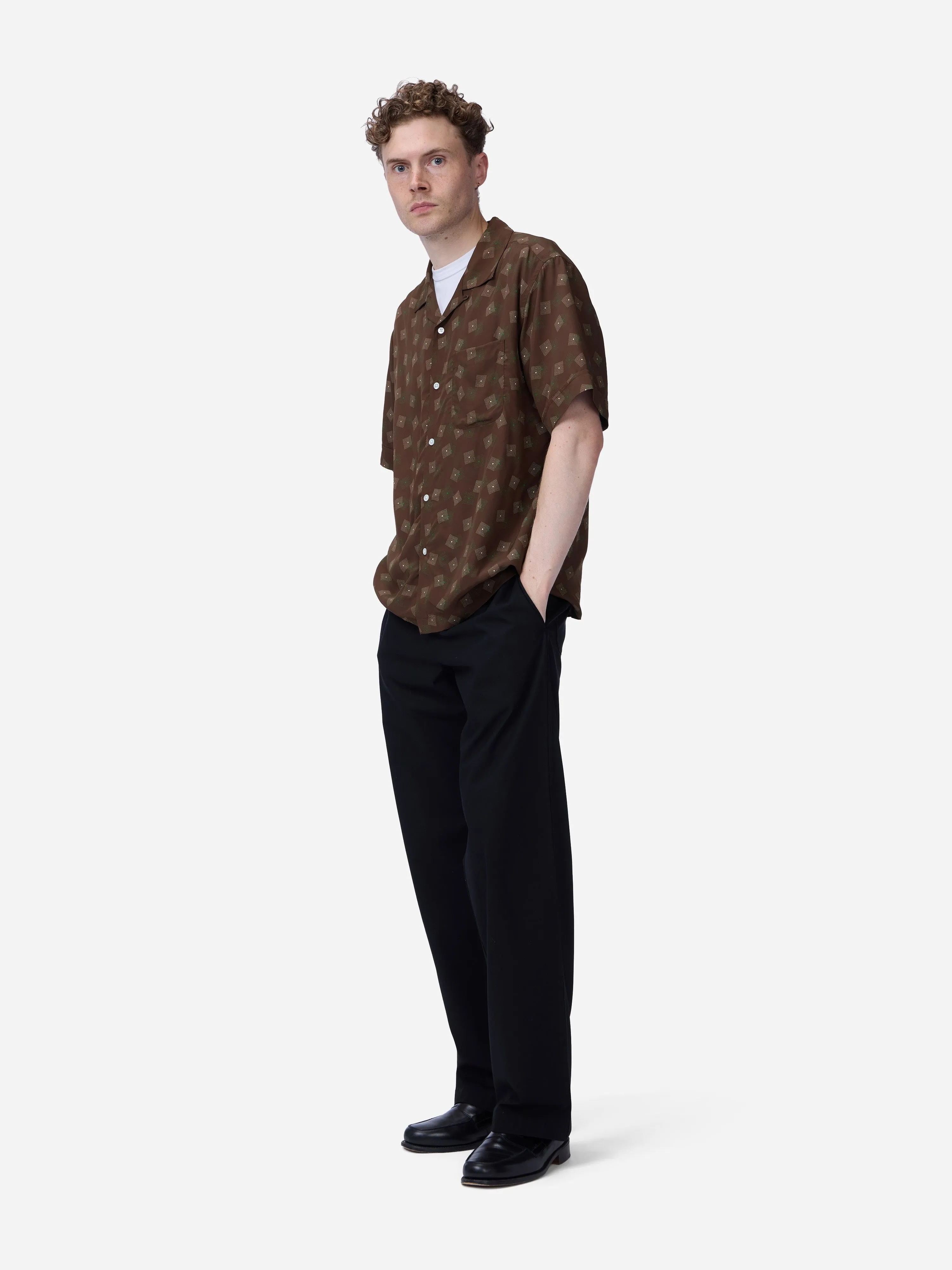 Vacation Shirt ~ Brown Rayon Cube sold by 3sixteen product image thumbnail 3