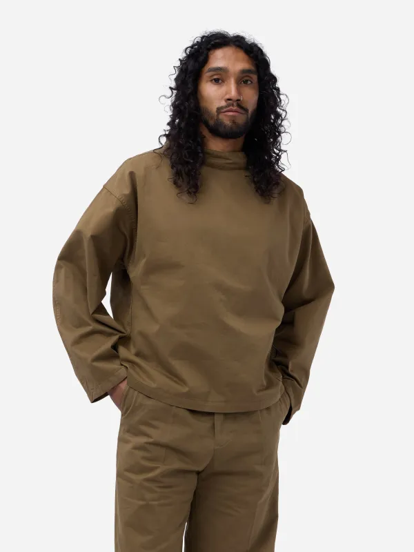 Smock ~ Teak Peached Twill made by 3sixteen