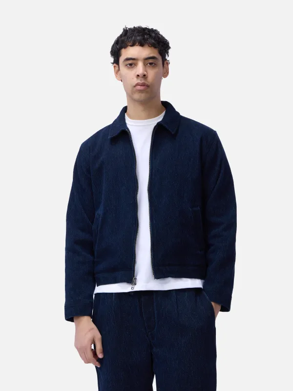 Club Jacket ~ Indigo Kendo Cloth made by 3sixteen