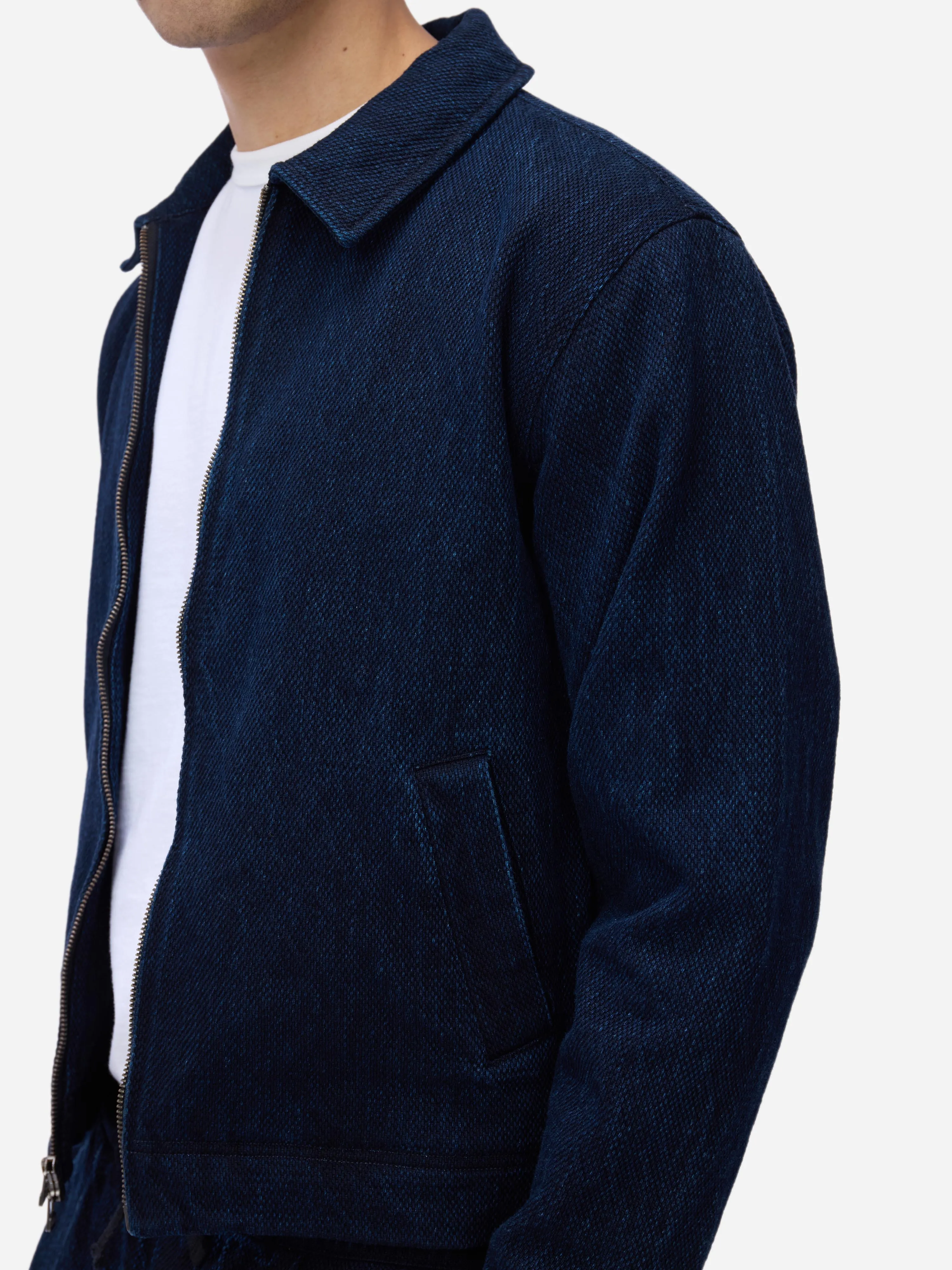 Club Jacket ~ Indigo Kendo Cloth sold by 3sixteen product image thumbnail 4