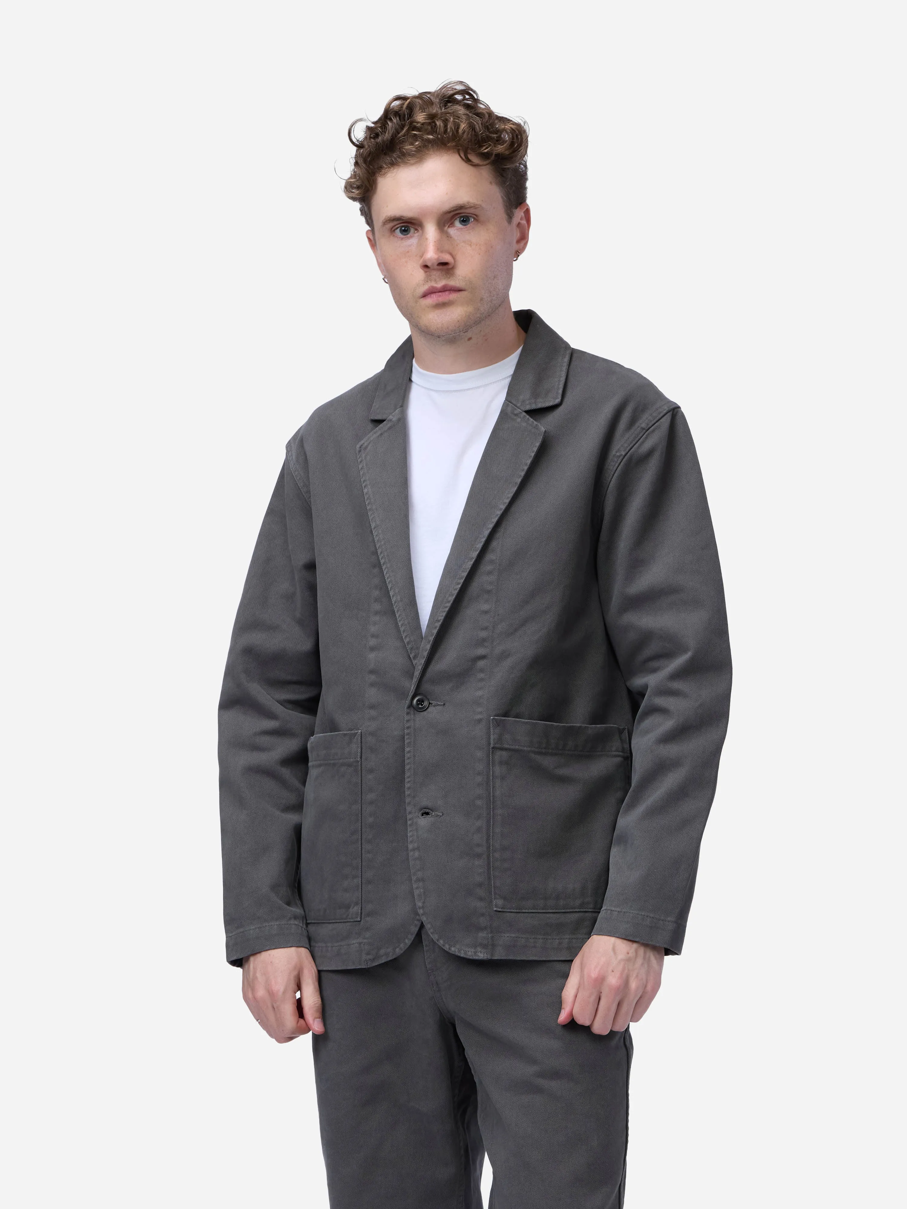 Work Blazer ~ Graphite Twill sold by 3sixteen