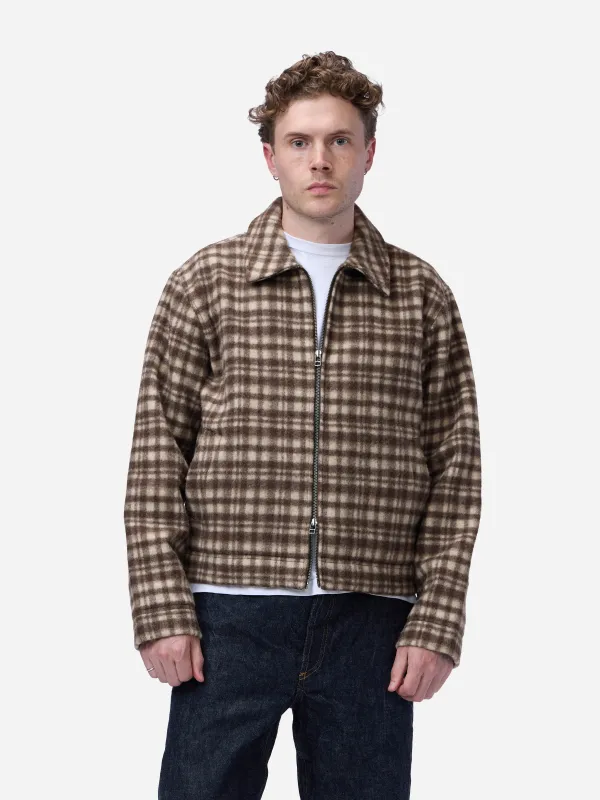 Club Jacket ~ Brown Plaid made by 3sixteen