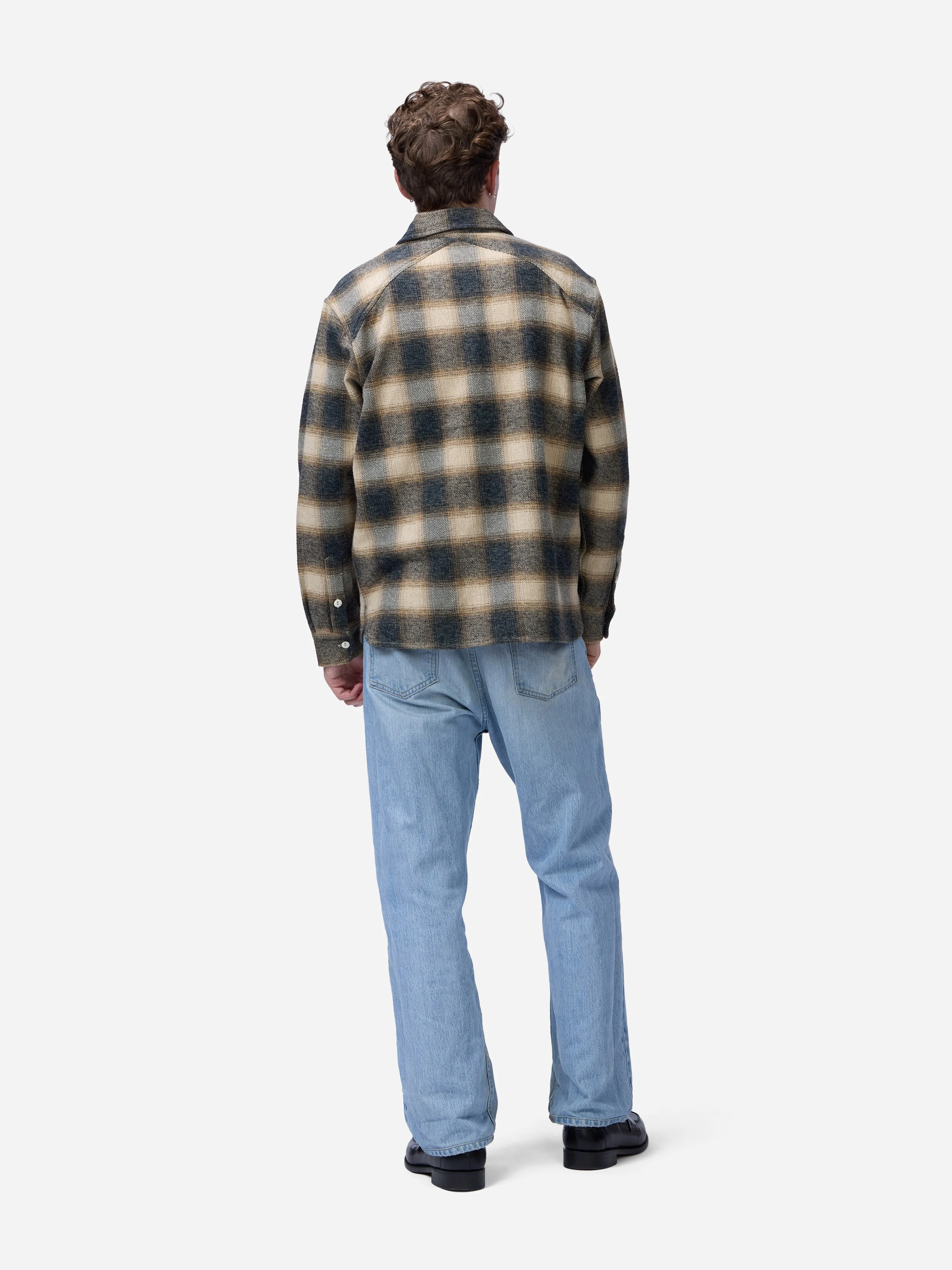 Crosscut Flannel ~ Brown/Ecru sold by 3sixteen product image thumbnail 2