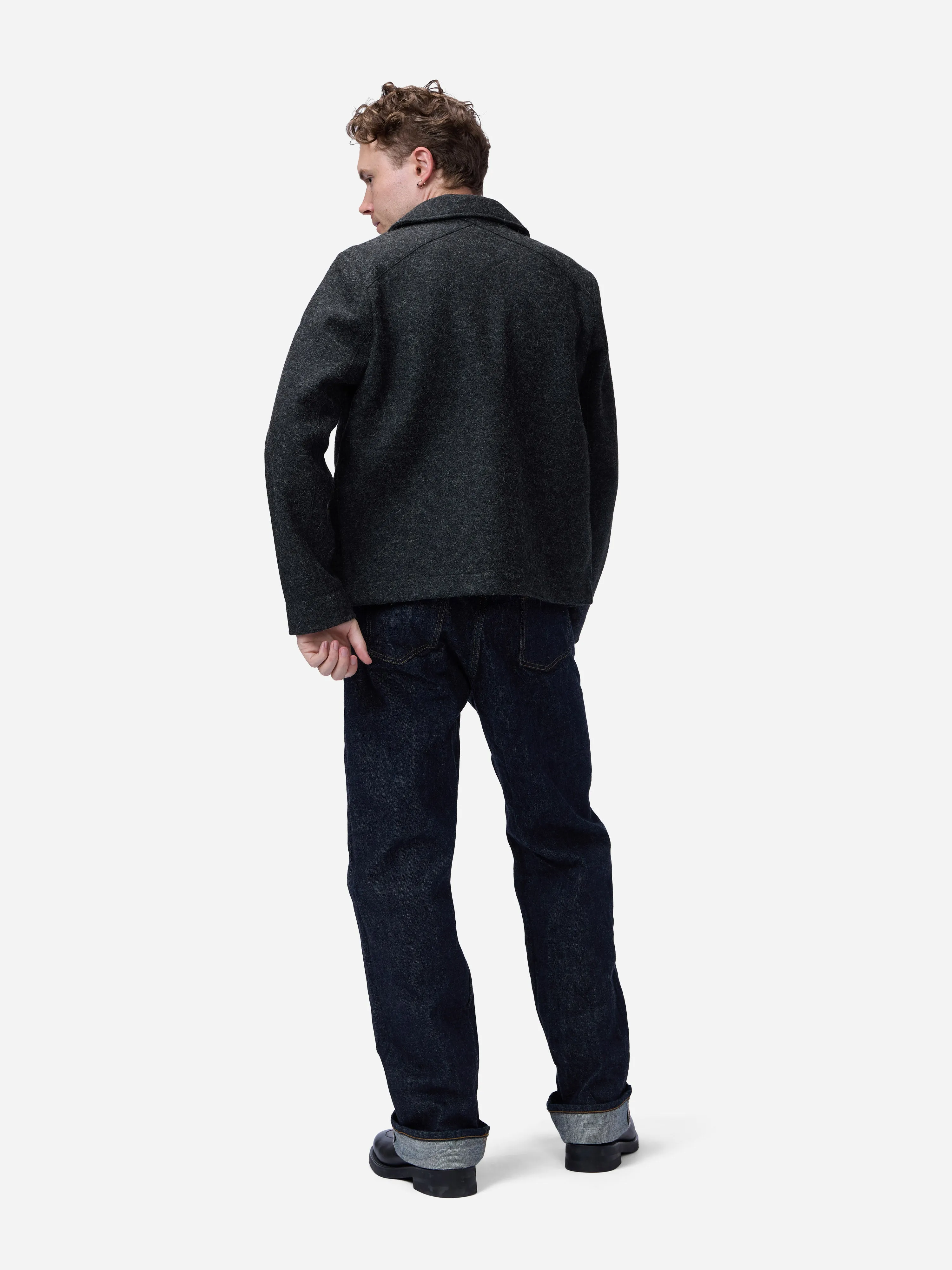 Officer Shirt ~ Charcoal Felted Wool sold by 3sixteen product image thumbnail 2