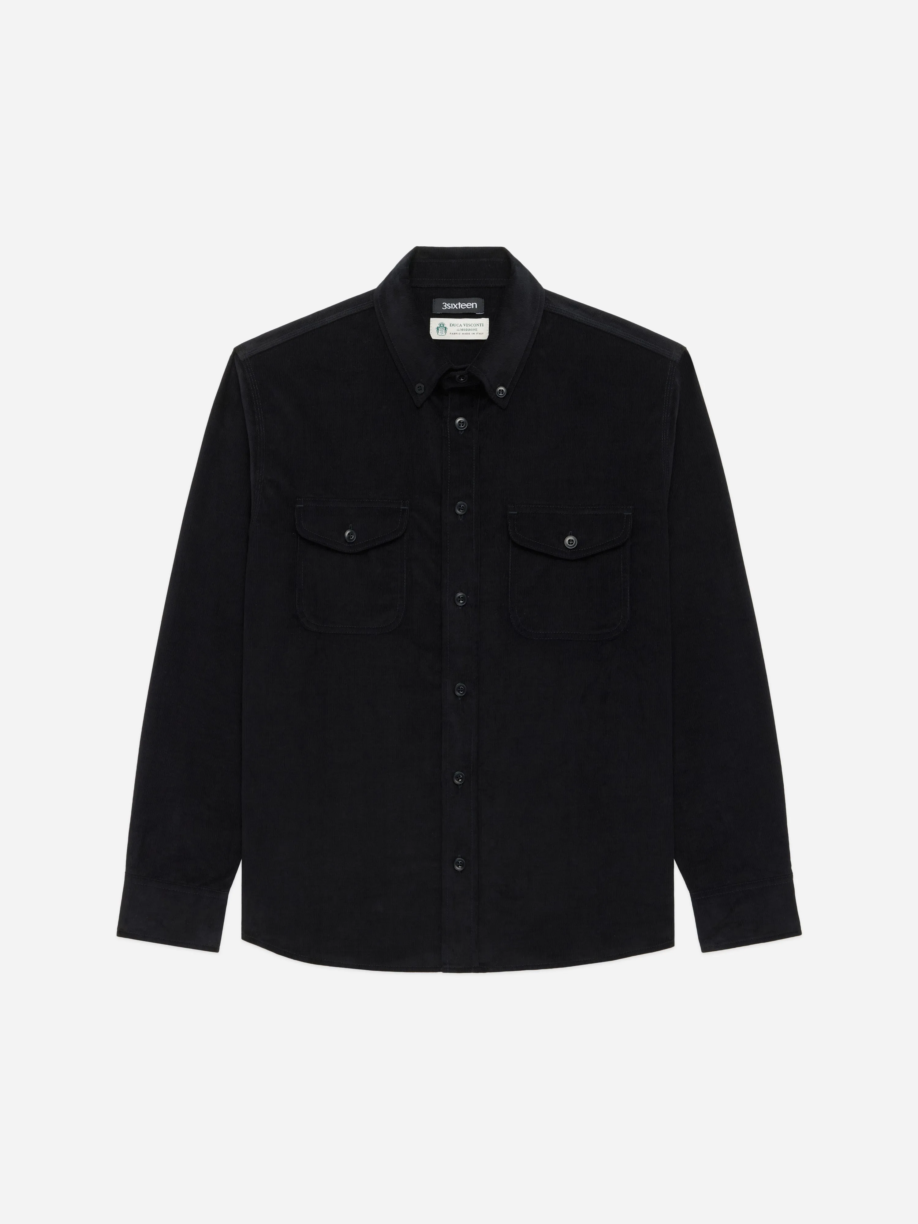 Studio Shirt ~ Black Corduroy sold by 3sixteen product image thumbnail 5