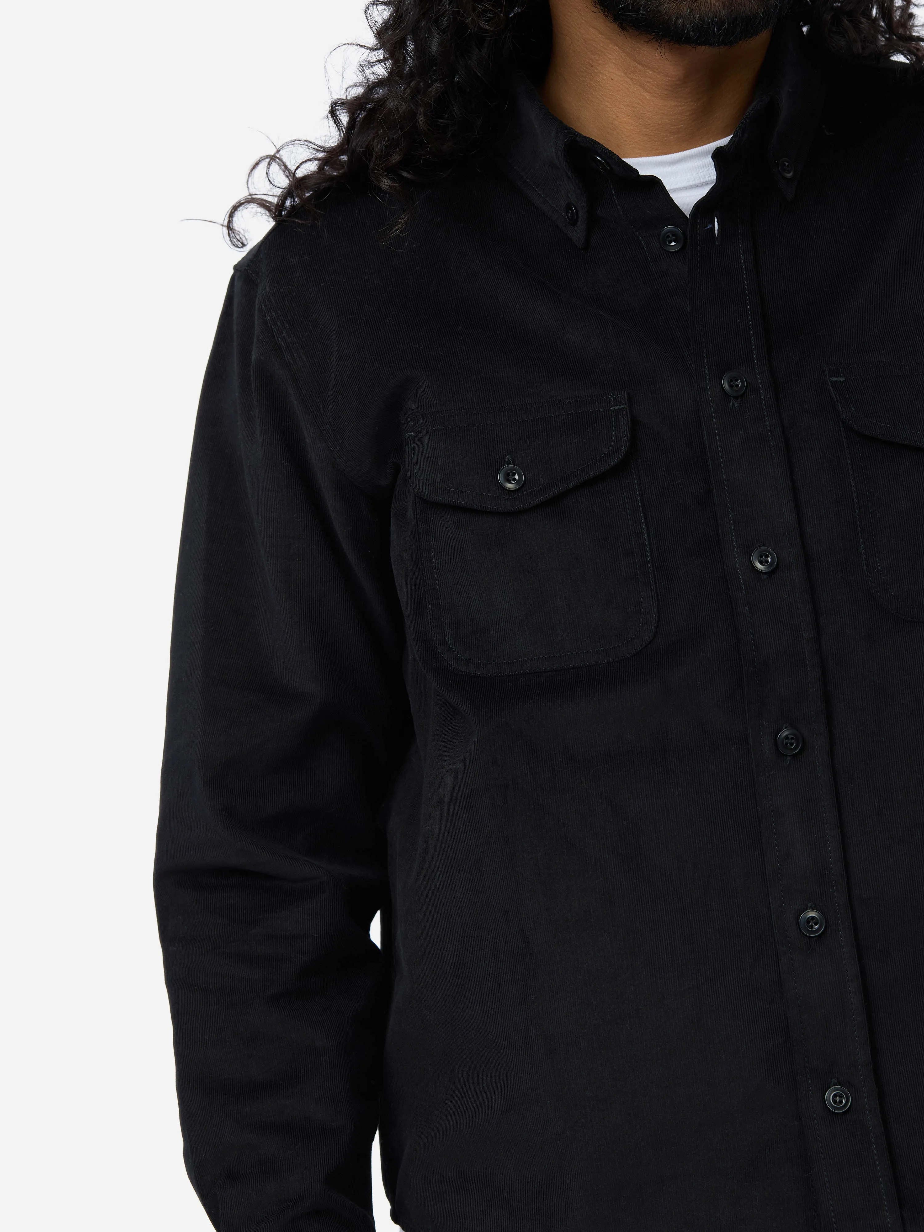 Studio Shirt ~ Black Corduroy sold by 3sixteen product image thumbnail 4