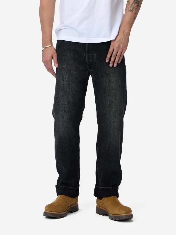 CS-223xv ~ Classic Straight - Double Black Selvedge Vintage Wash made by 3sixteen