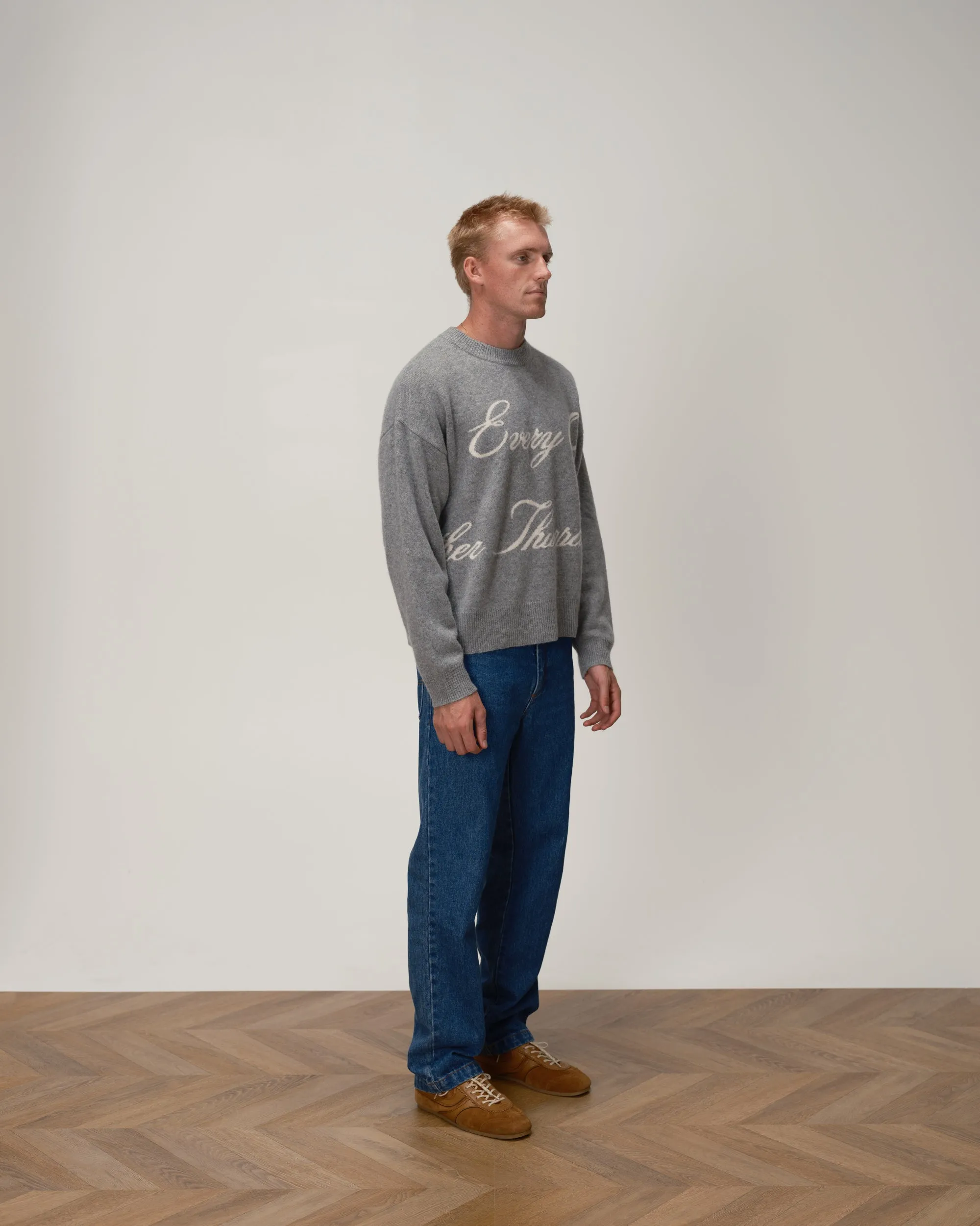 Cashmere Logo Knit Sweater sold by Every Other Thursday product image thumbnail 3