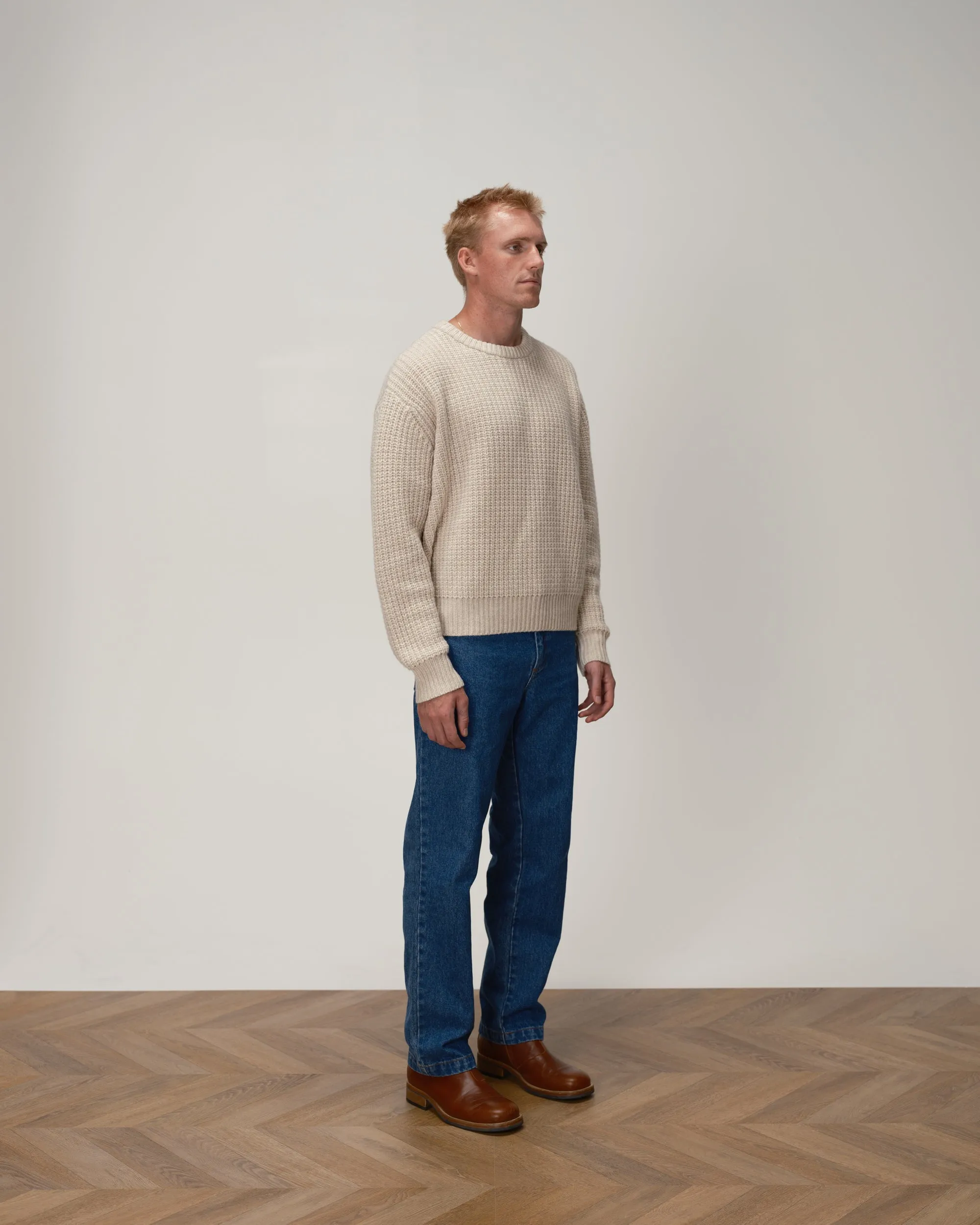 Wool Fisherman Knit Sweater sold by Every Other Thursday product image thumbnail 3