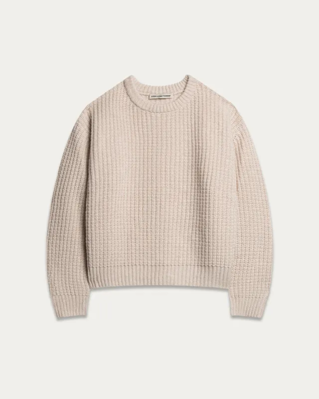 Wool Fisherman Knit Sweater sold by Every Other Thursday