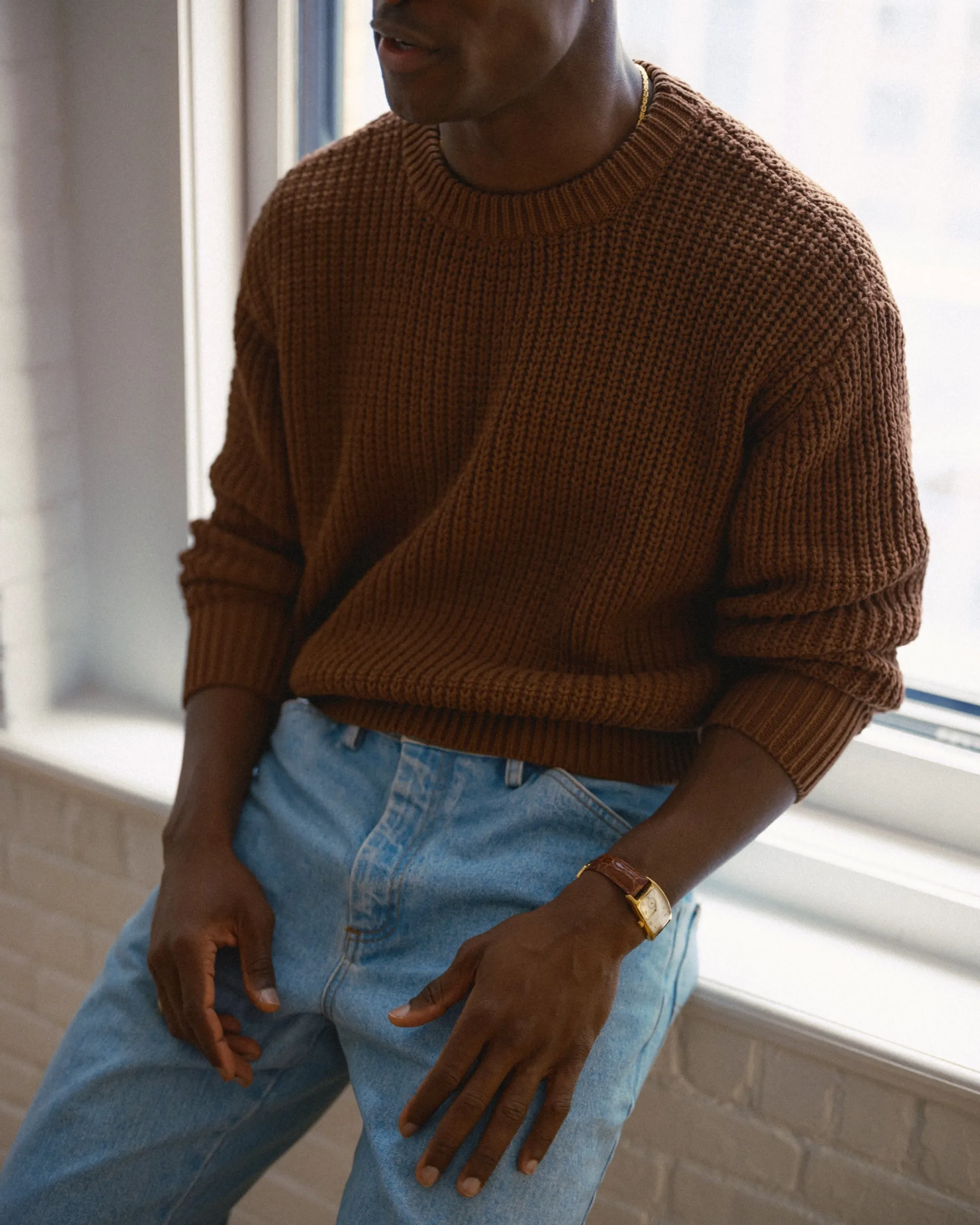 Cotton Fisherman Knit Sweater sold by Every Other Thursday product image thumbnail 4