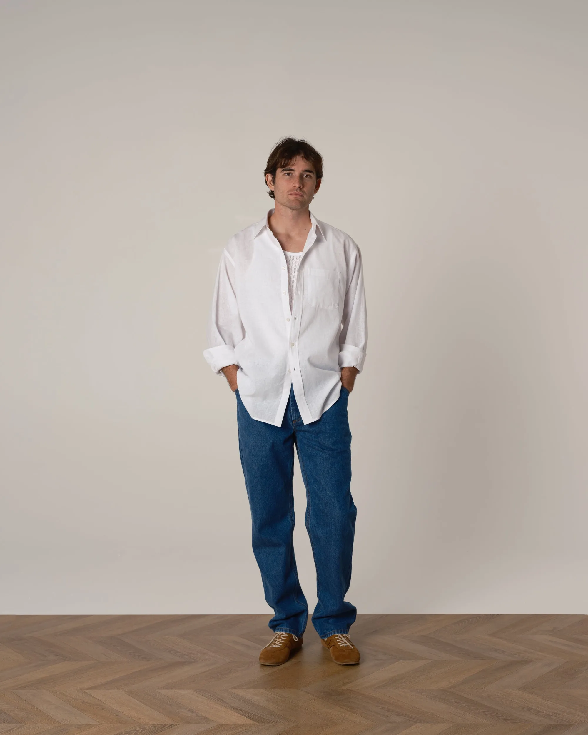Linen Relaxed Dress Shirt sold by Every Other Thursday product image thumbnail 3