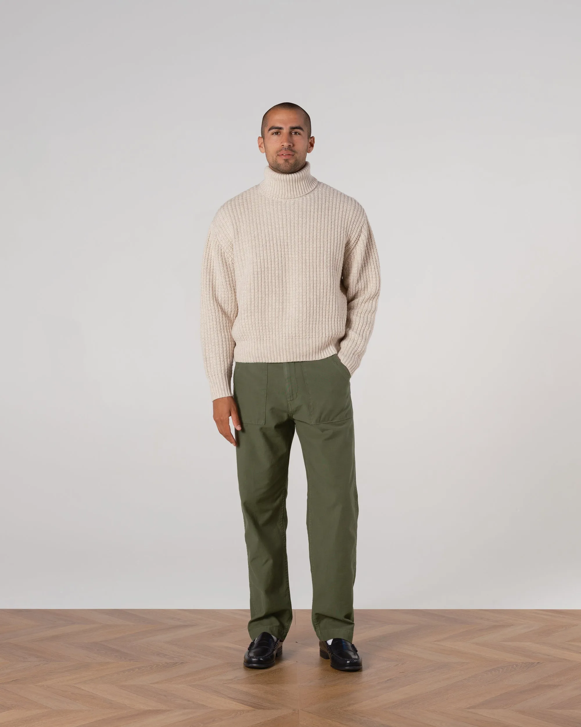 Wool Fisherman Knit Turtleneck sold by Every Other Thursday product image thumbnail 4