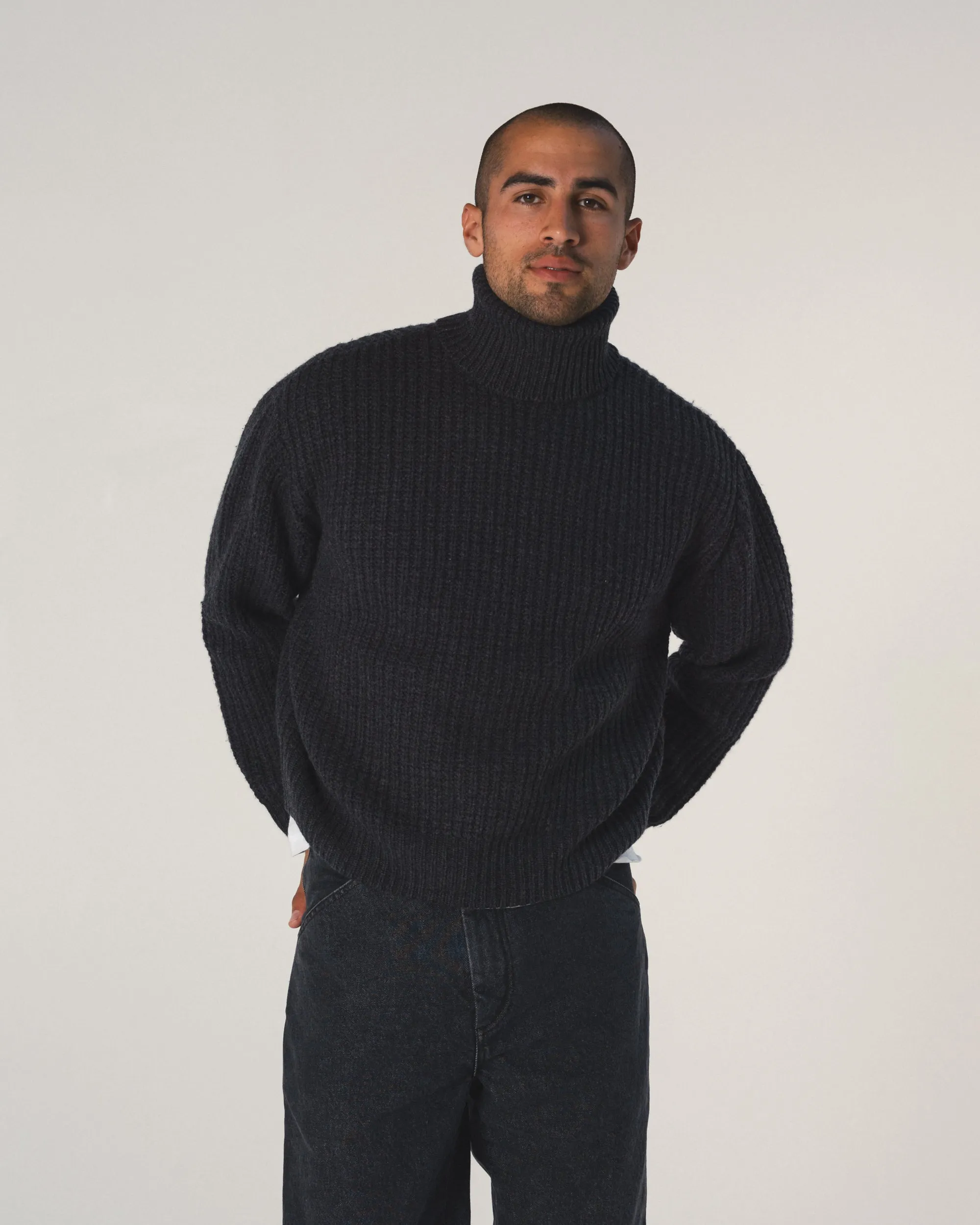 Wool Fisherman Knit Turtleneck sold by Every Other Thursday product image thumbnail 5