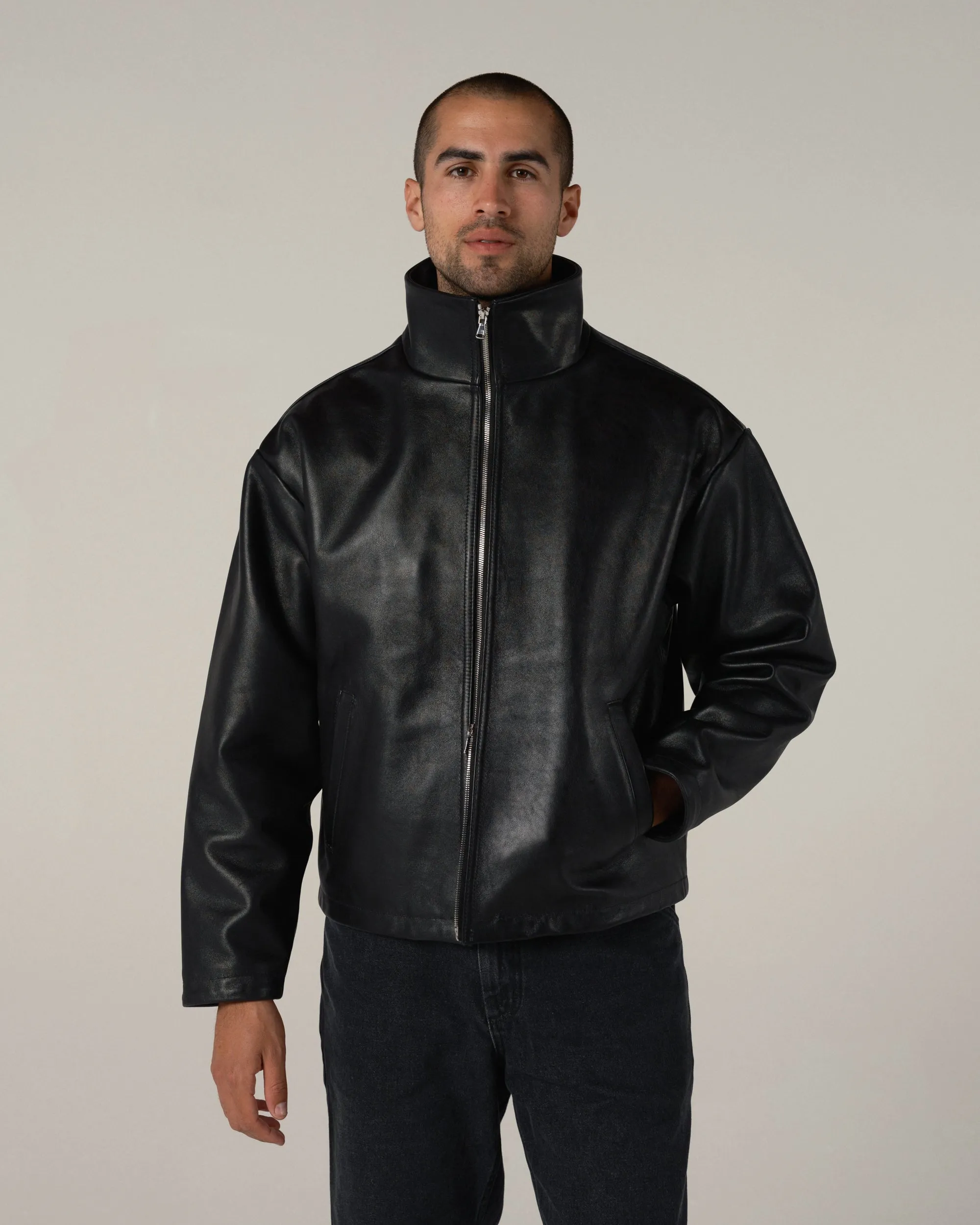 Leather Thomas Jacket sold by Every Other Thursday product image thumbnail 2