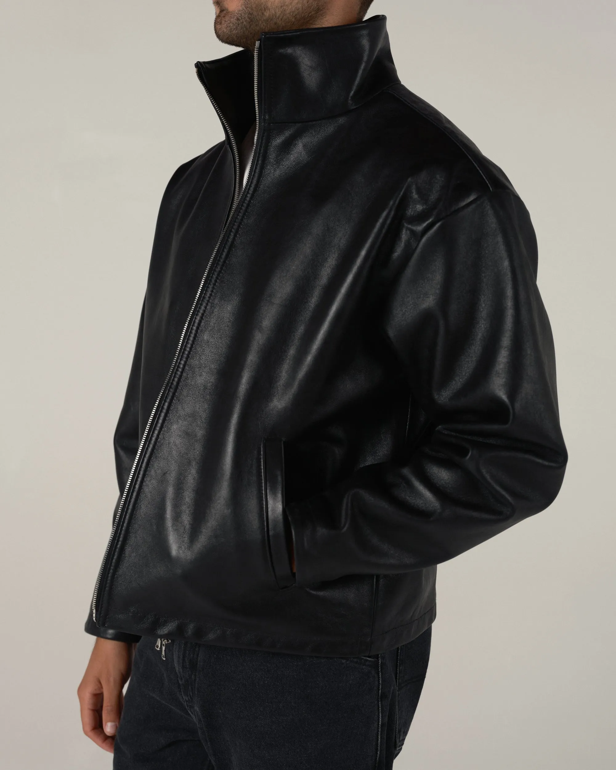Leather Thomas Jacket sold by Every Other Thursday product image thumbnail 4