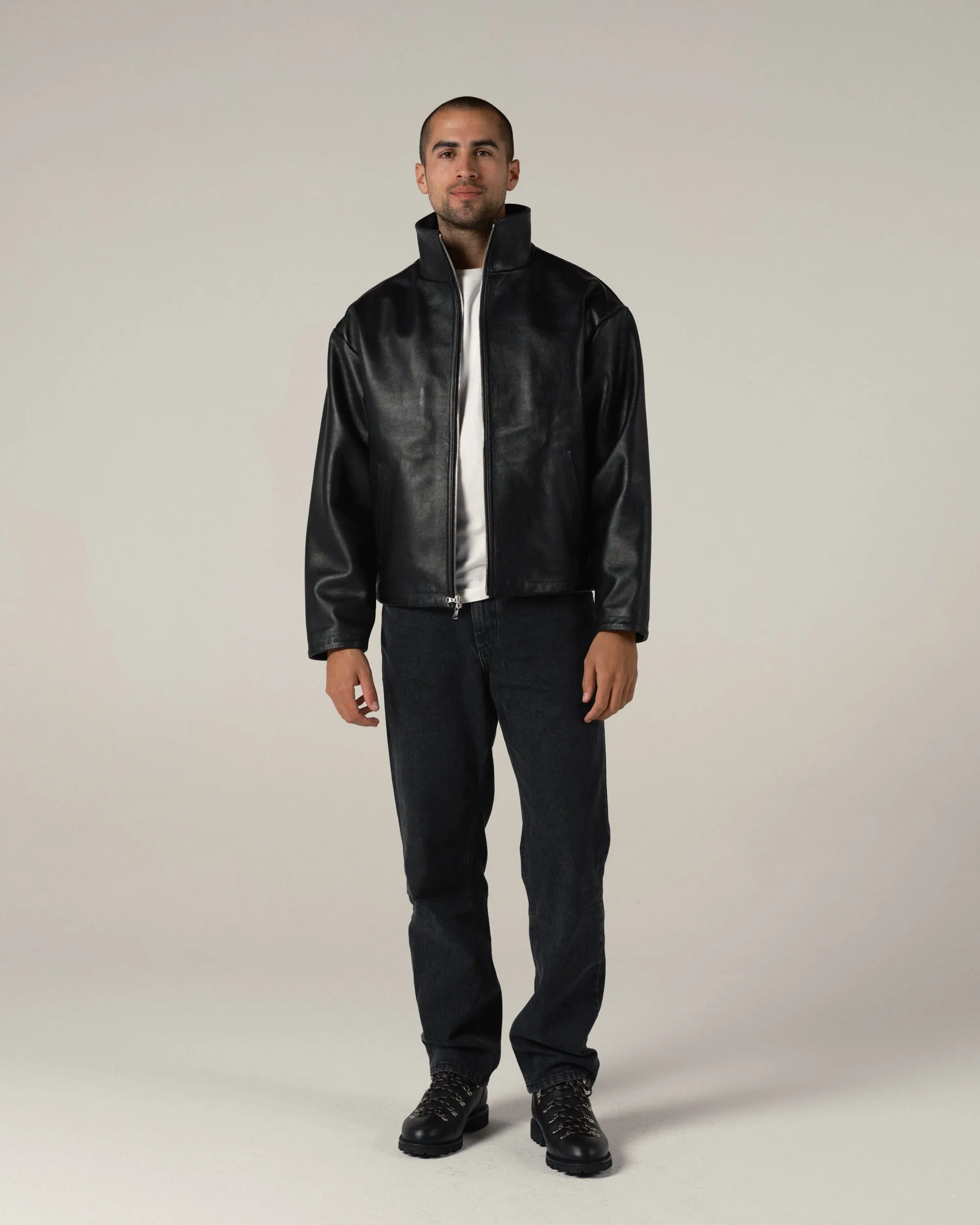 Leather Thomas Jacket sold by Every Other Thursday product image thumbnail 3