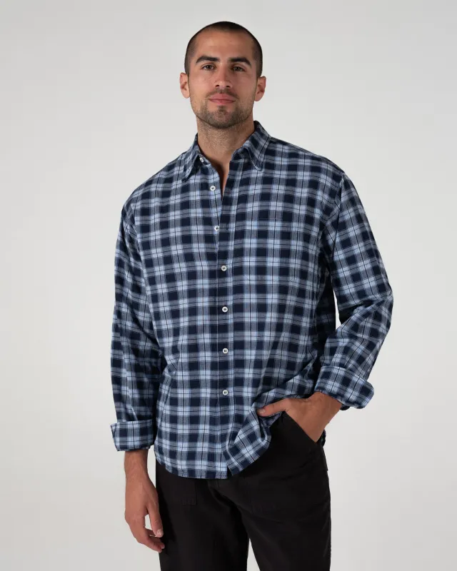 Relaxed Madras Shirt in Shadow made by Every Other Thursday