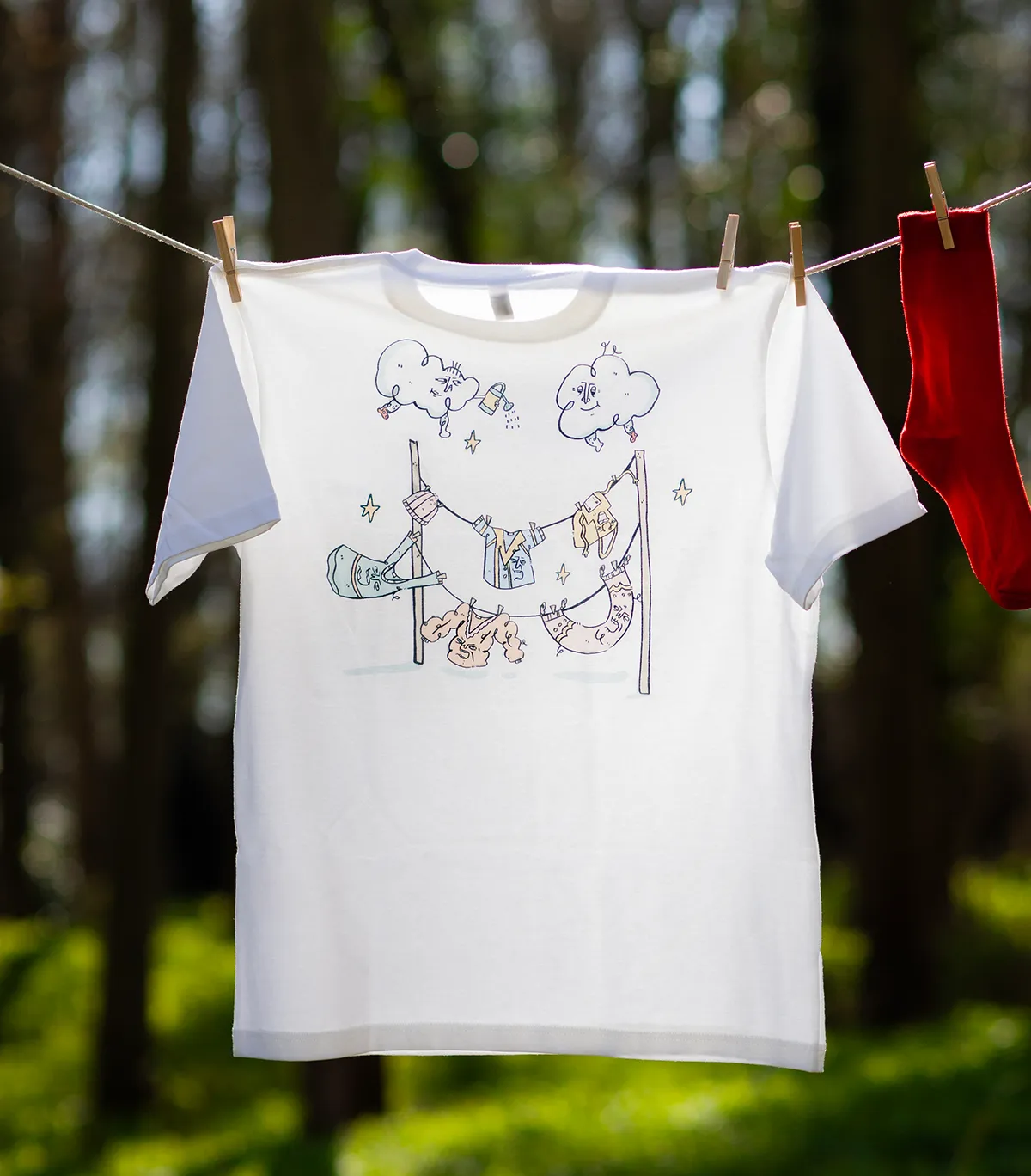 Sock and roll t-shirt sold by Mr Jones Watches product image thumbnail 3