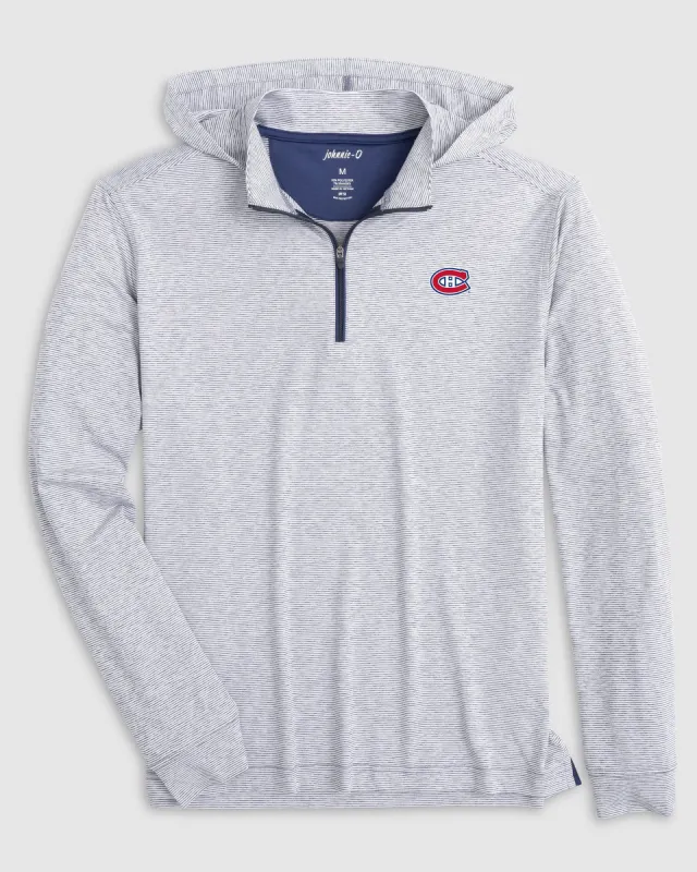 Montreal Canadiens Hybrid Performance 1/4 Zip Hoodie sold by Johnnie-O