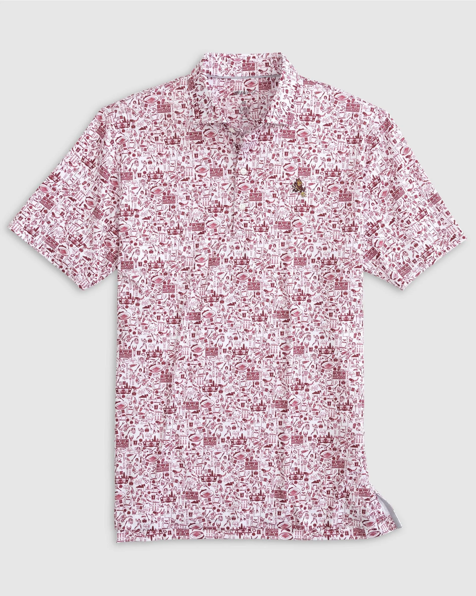 Arizona State Tailgater 2.0 Printed Jersey Performance Polo sold by Johnnie-O
