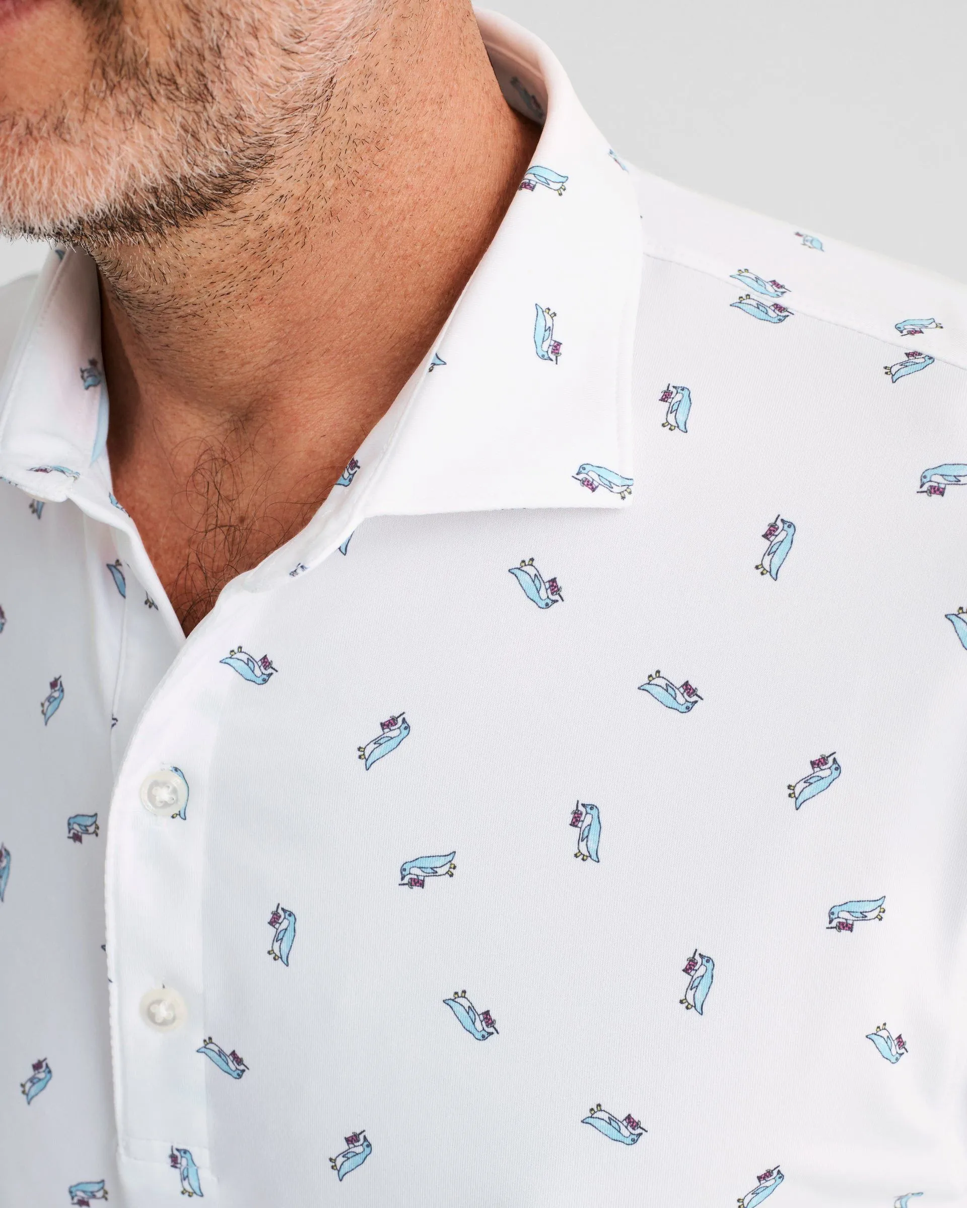 Silly Penguin Printed Jersey Performance Polo sold by Johnnie-O product image thumbnail 3