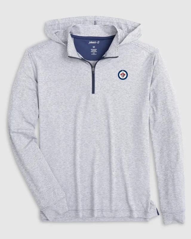 Winnipeg Jets Hybrid Performance 1/4 Zip Hoodie sold by Johnnie-O