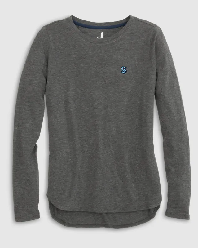 Women's Seattle Kraken Addison Long Sleeve T-Shirt sold by Johnnie-O